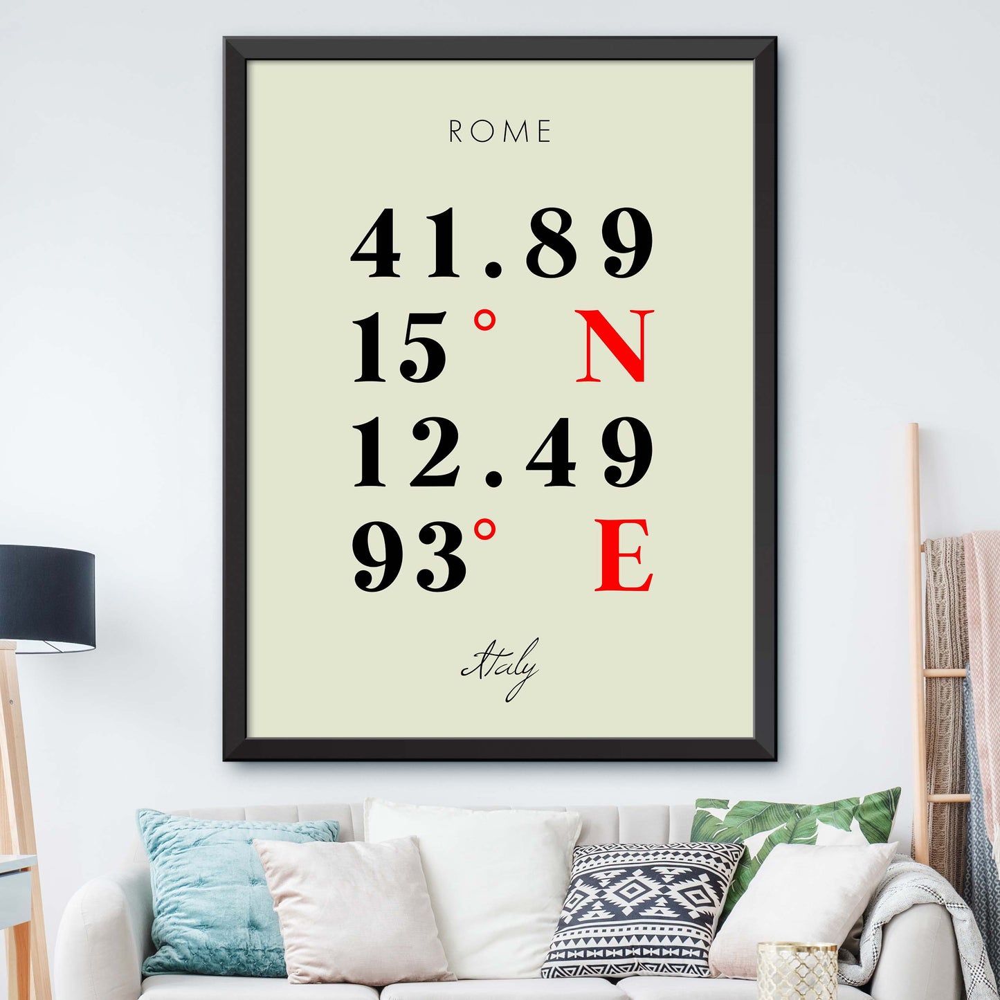 Rome Coordinate Map