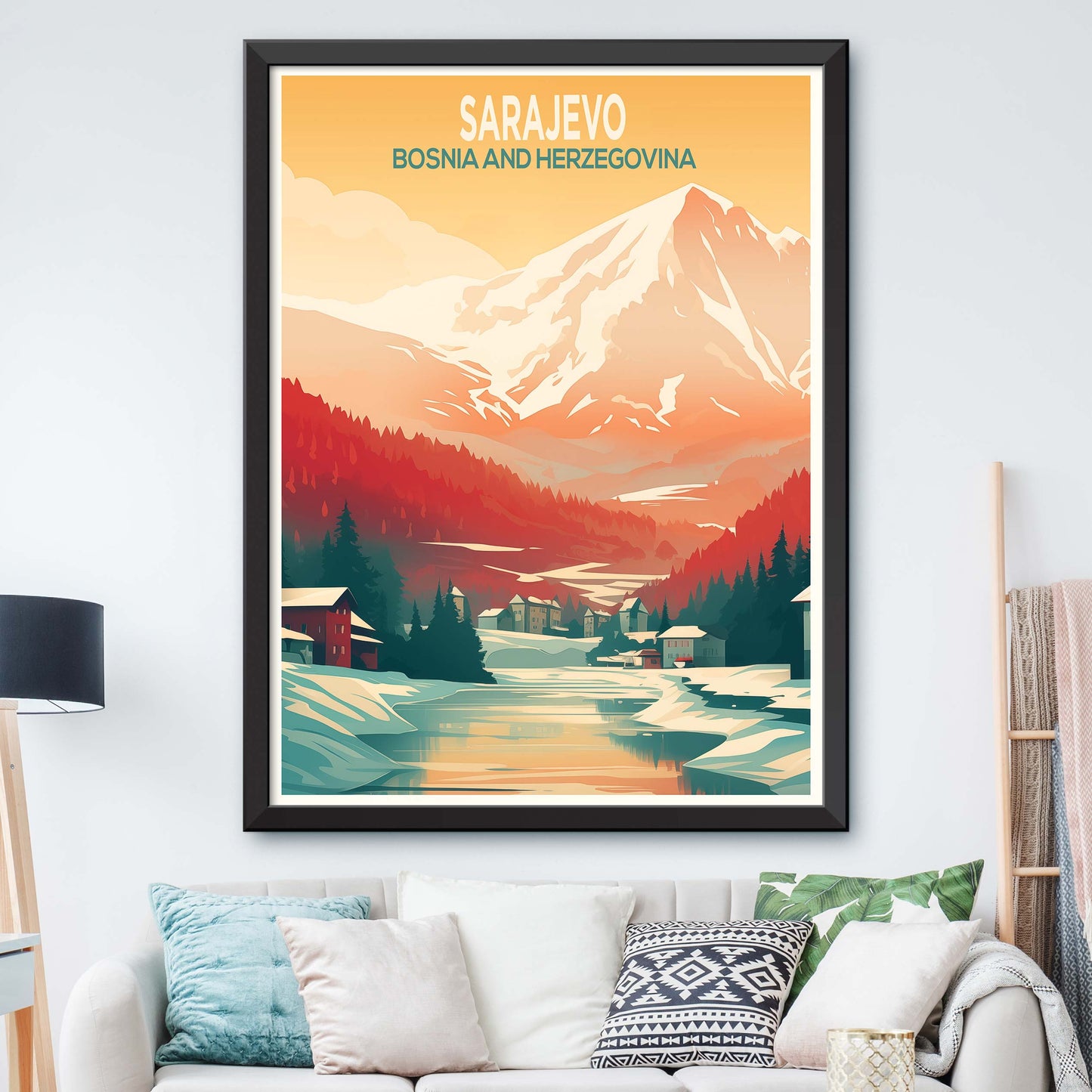 SARAJEVO, Bosnia-and-Herzegovina, Travel Print Wall Art