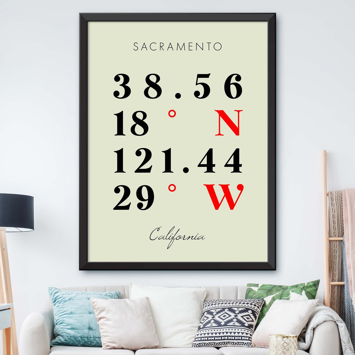 Sacramento Coordinate Map