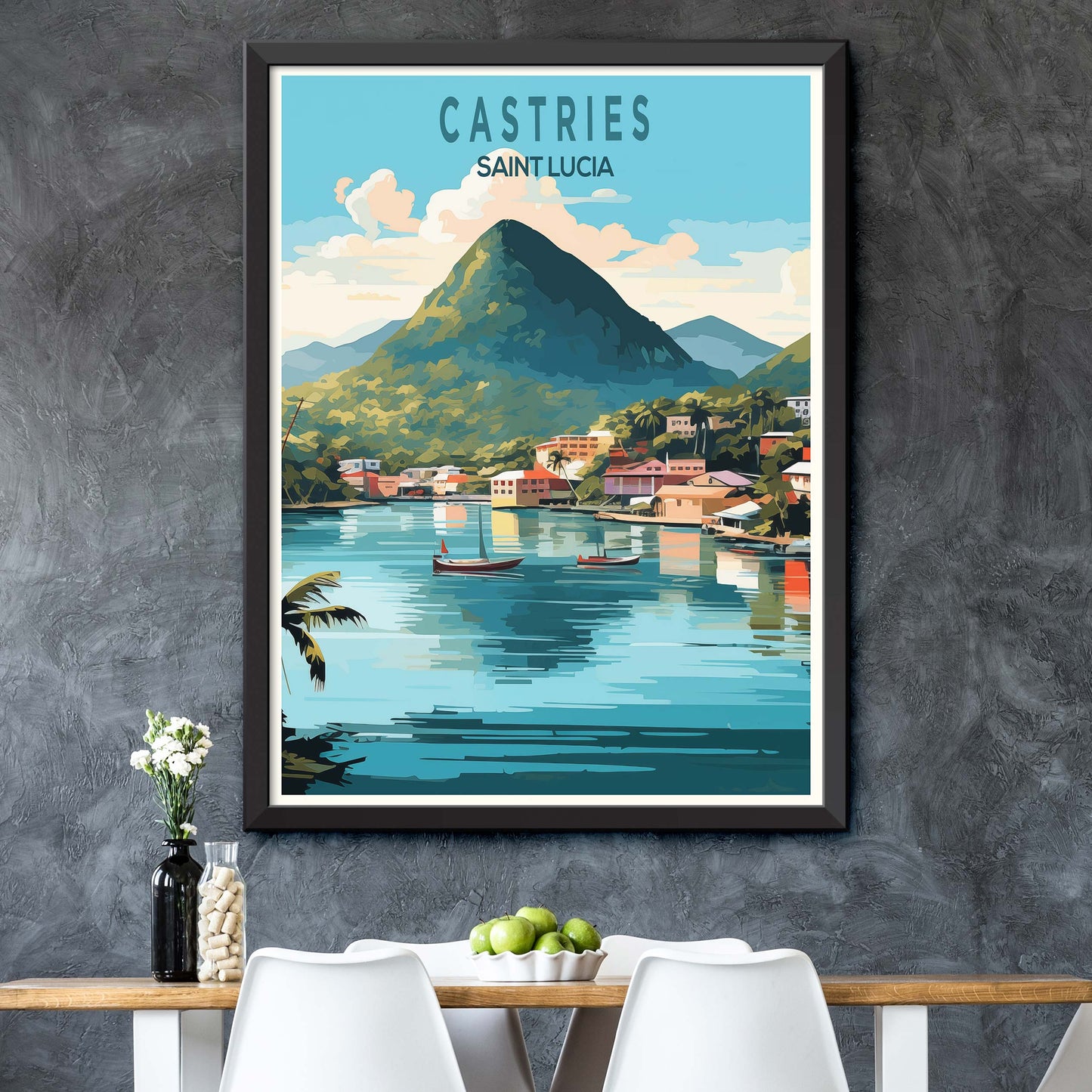 Saint_Lucia_Castries Print
