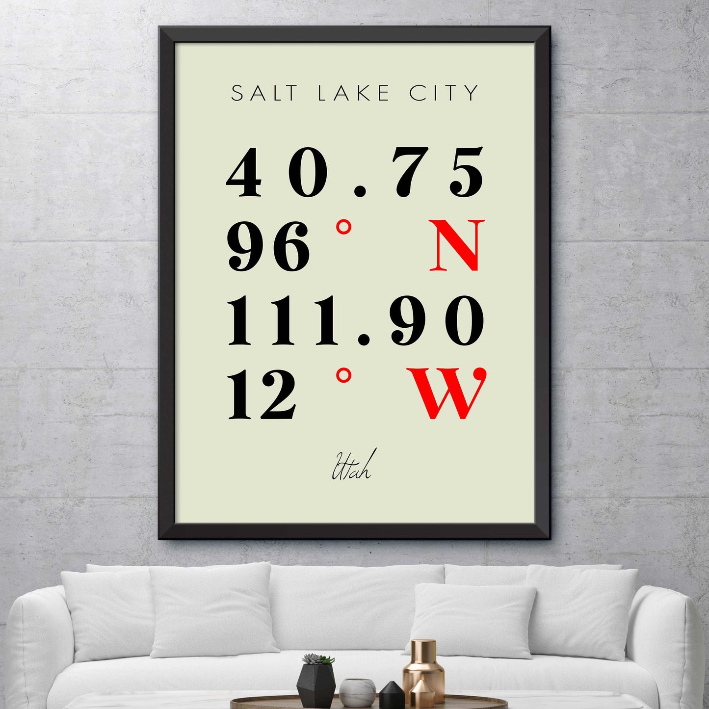 Salt-Lake-City Coordinate Map