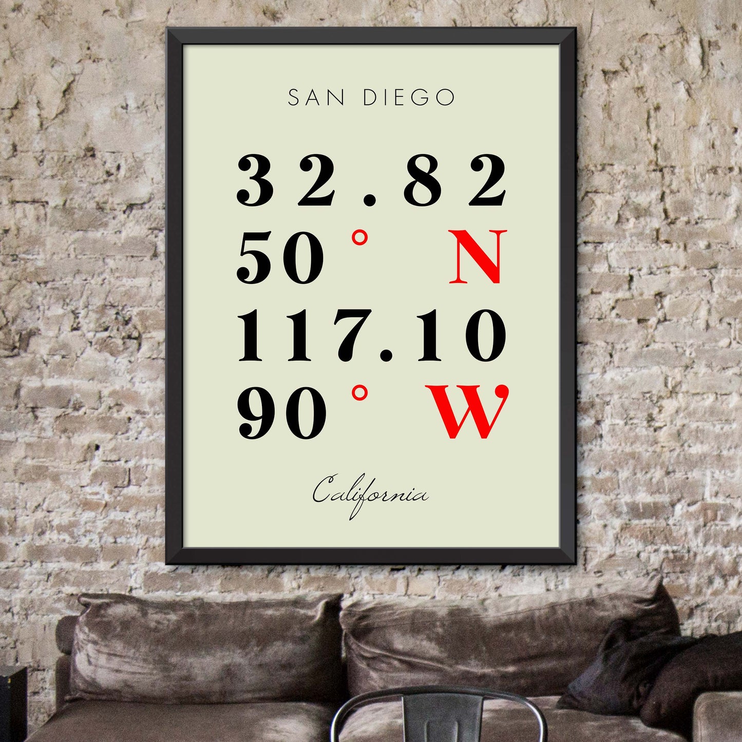 San-Diego Coordinate Map