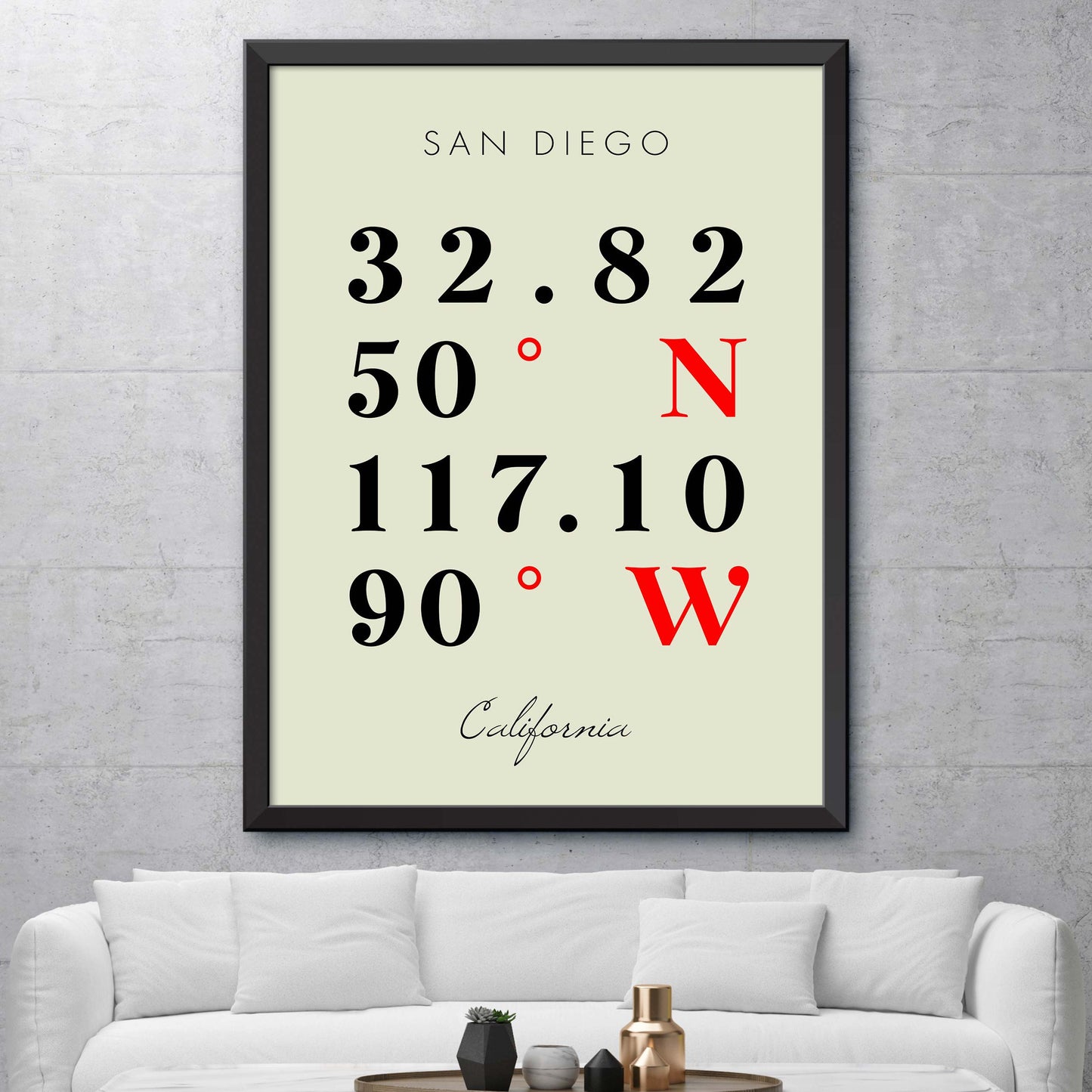San-Diego Coordinate Map