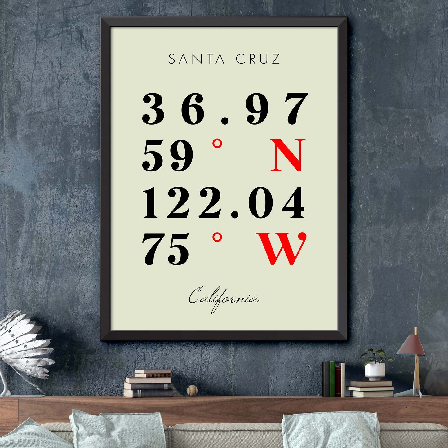 Santa-Cruz Coordinate Map