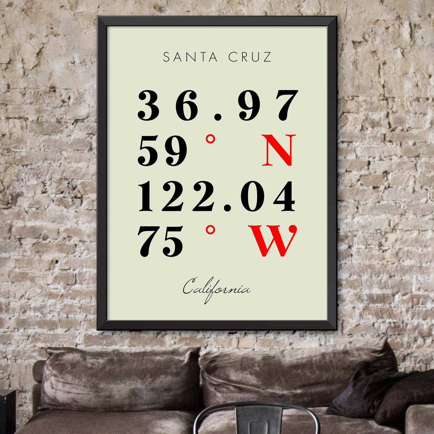 Santa-Cruz Coordinate Map