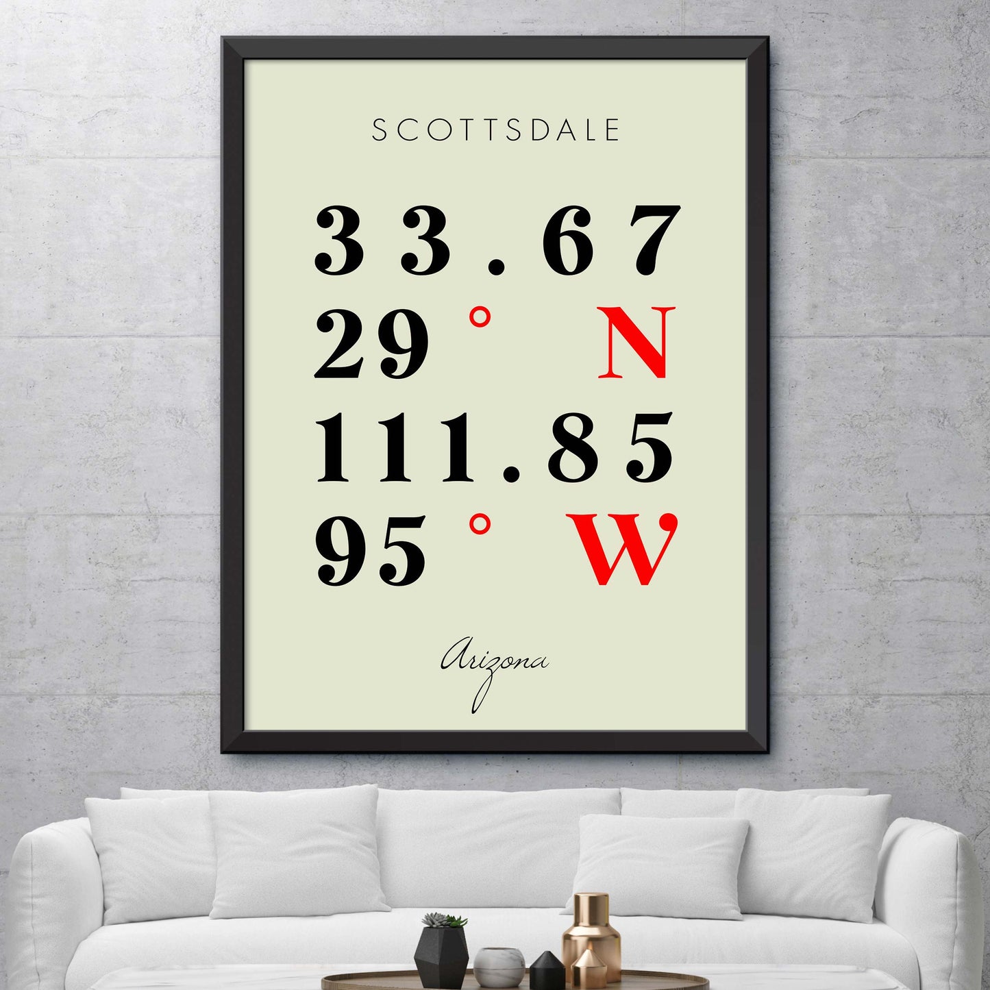 Scottsdale Coordinate Map