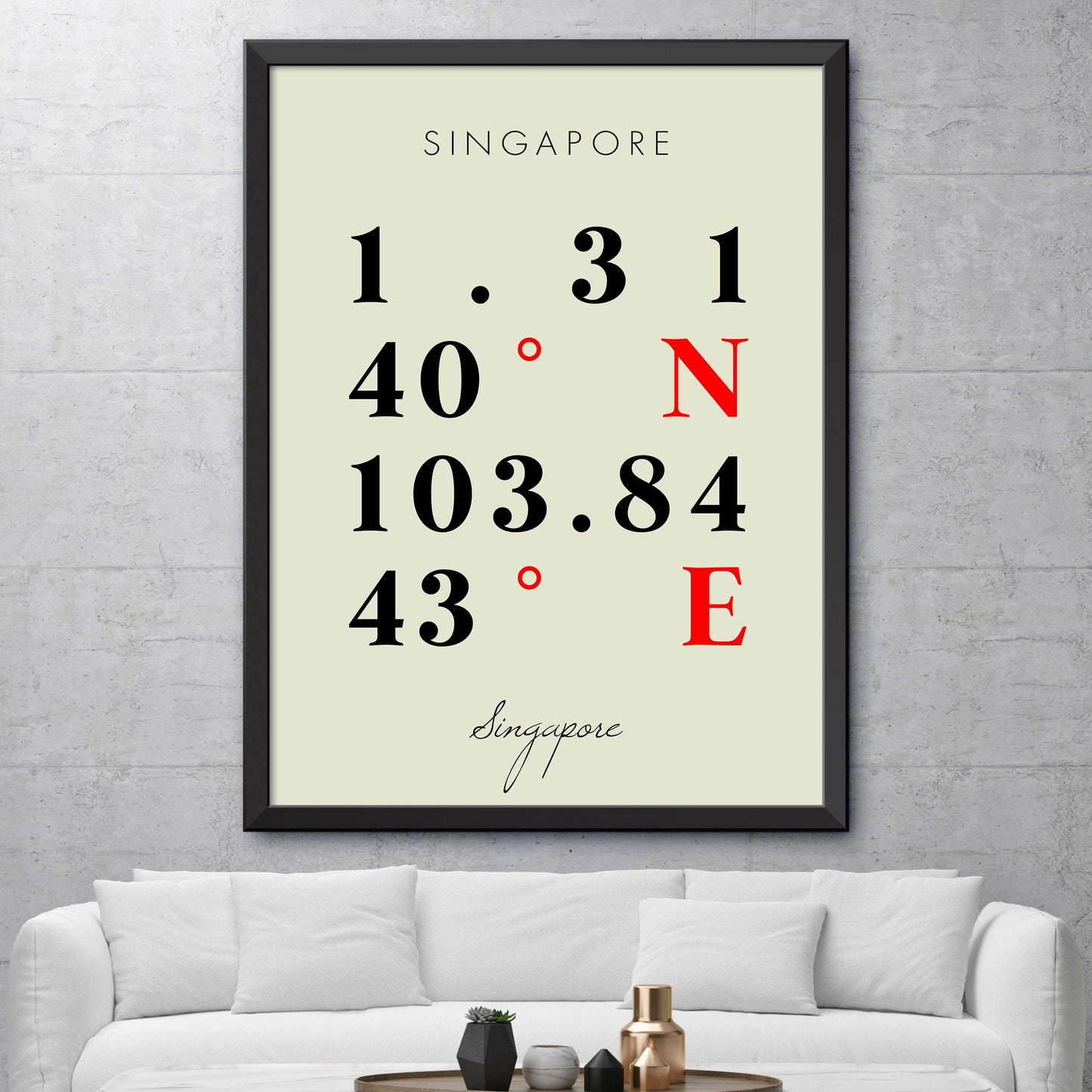 Singapore Coordinate Map