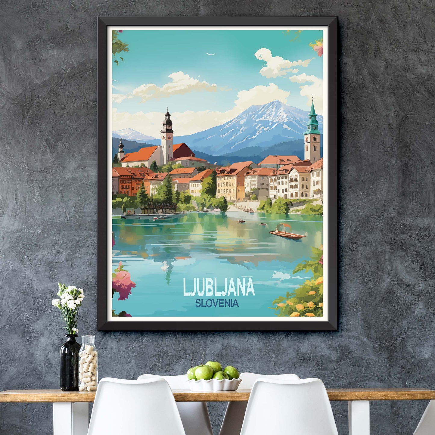 Ljubljana, Slovenia Travel Print