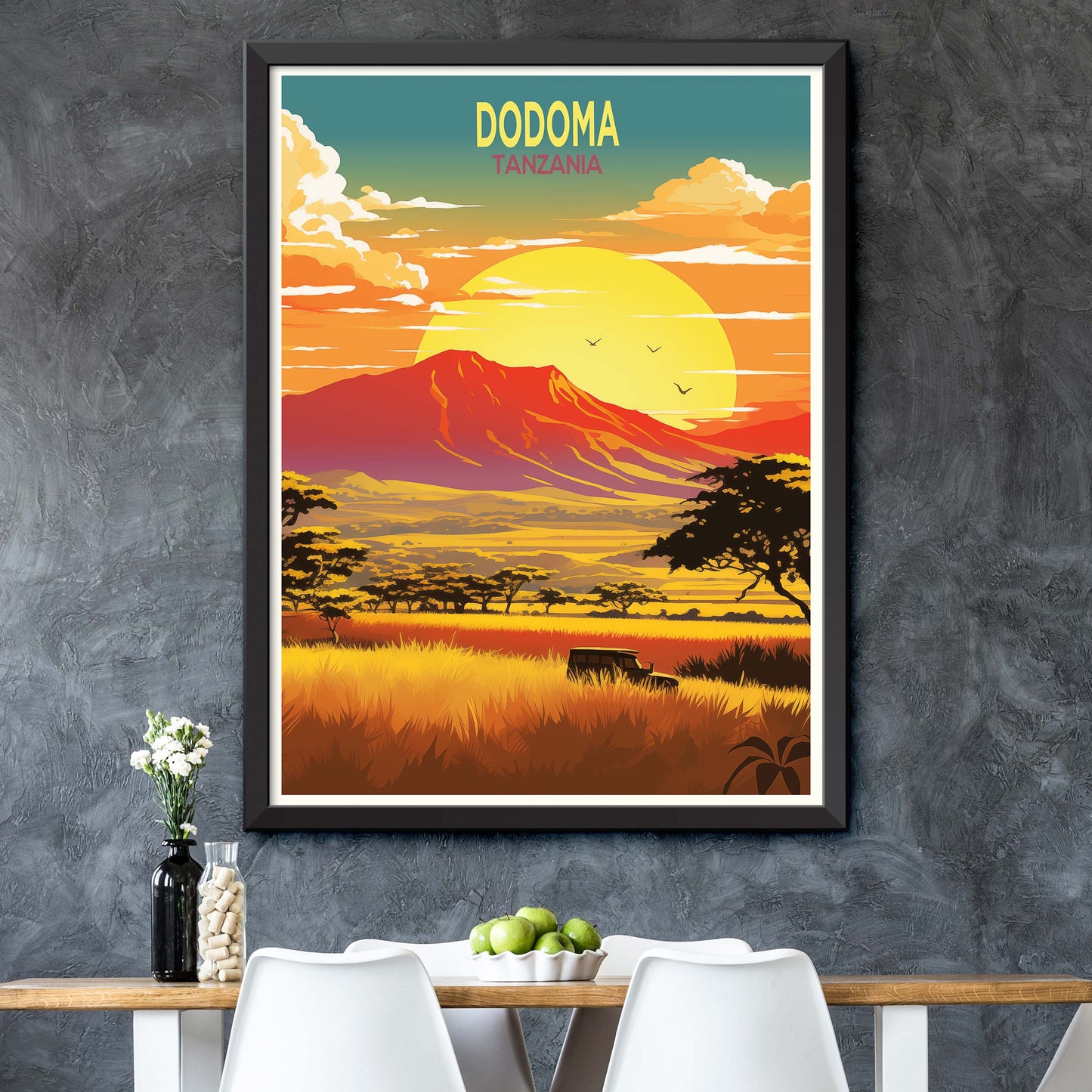 Dodoma, Tanzania Heart of the East African Highlands | Travel Poster Print