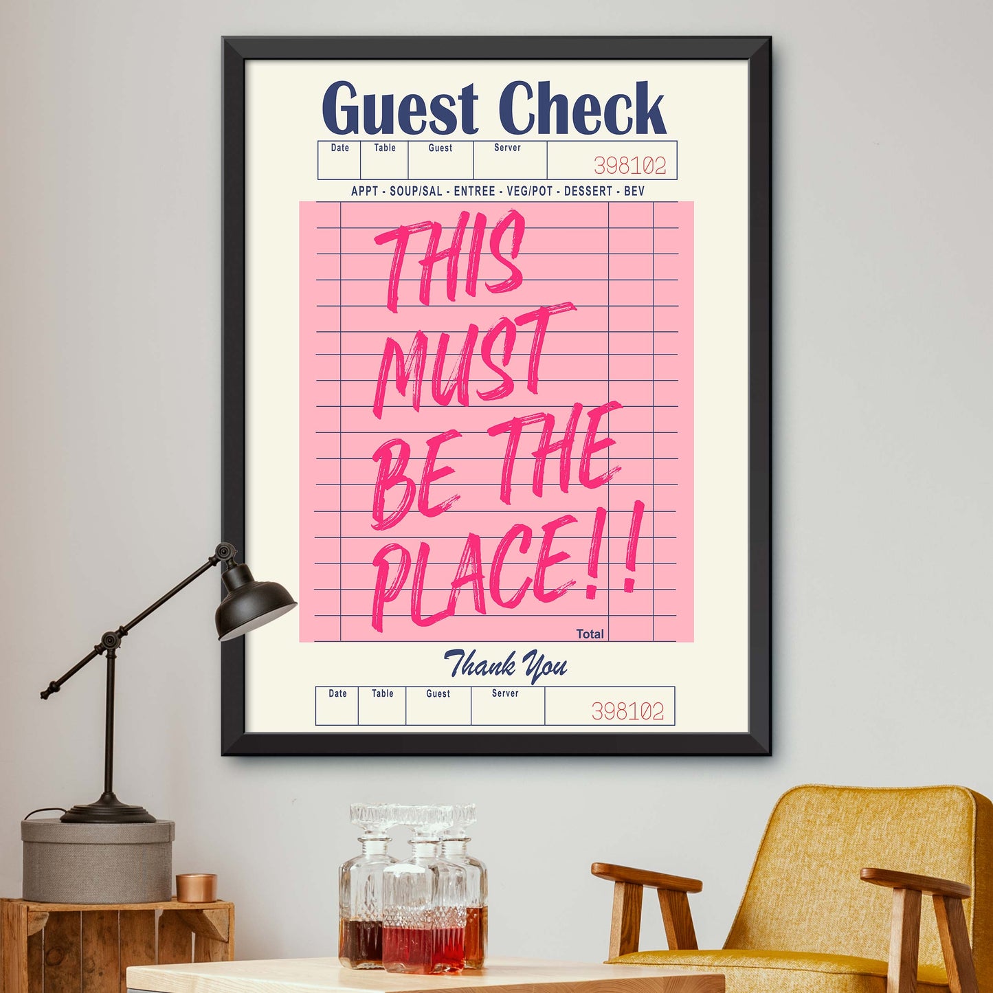 This Must Be The Place!! Pink Poster