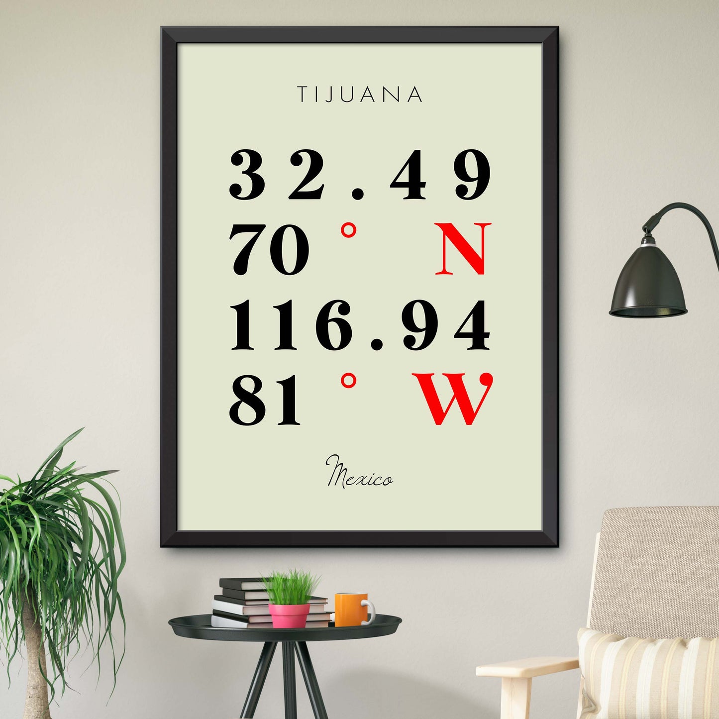 Tijuana Coordinate Map