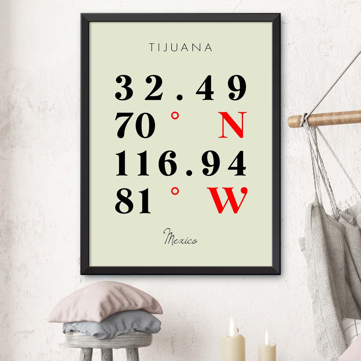 Tijuana Coordinate Map