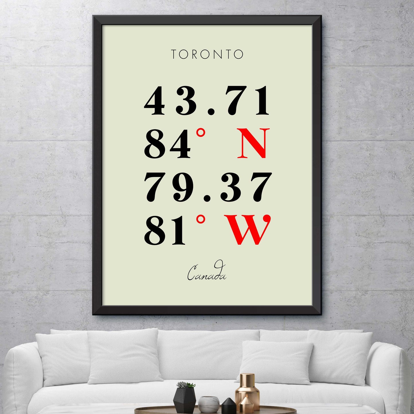 Toronto Coordinate Map
