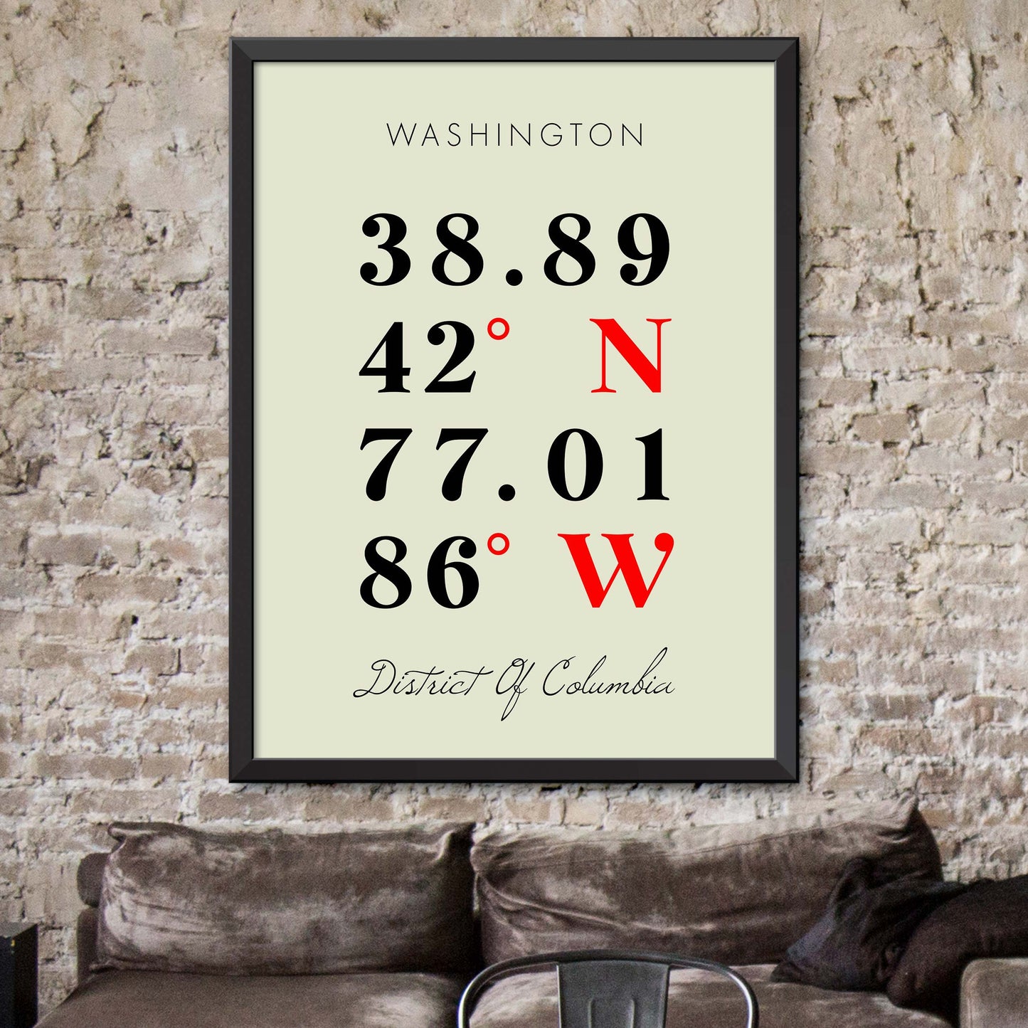 Washington D.C Coordinate Map