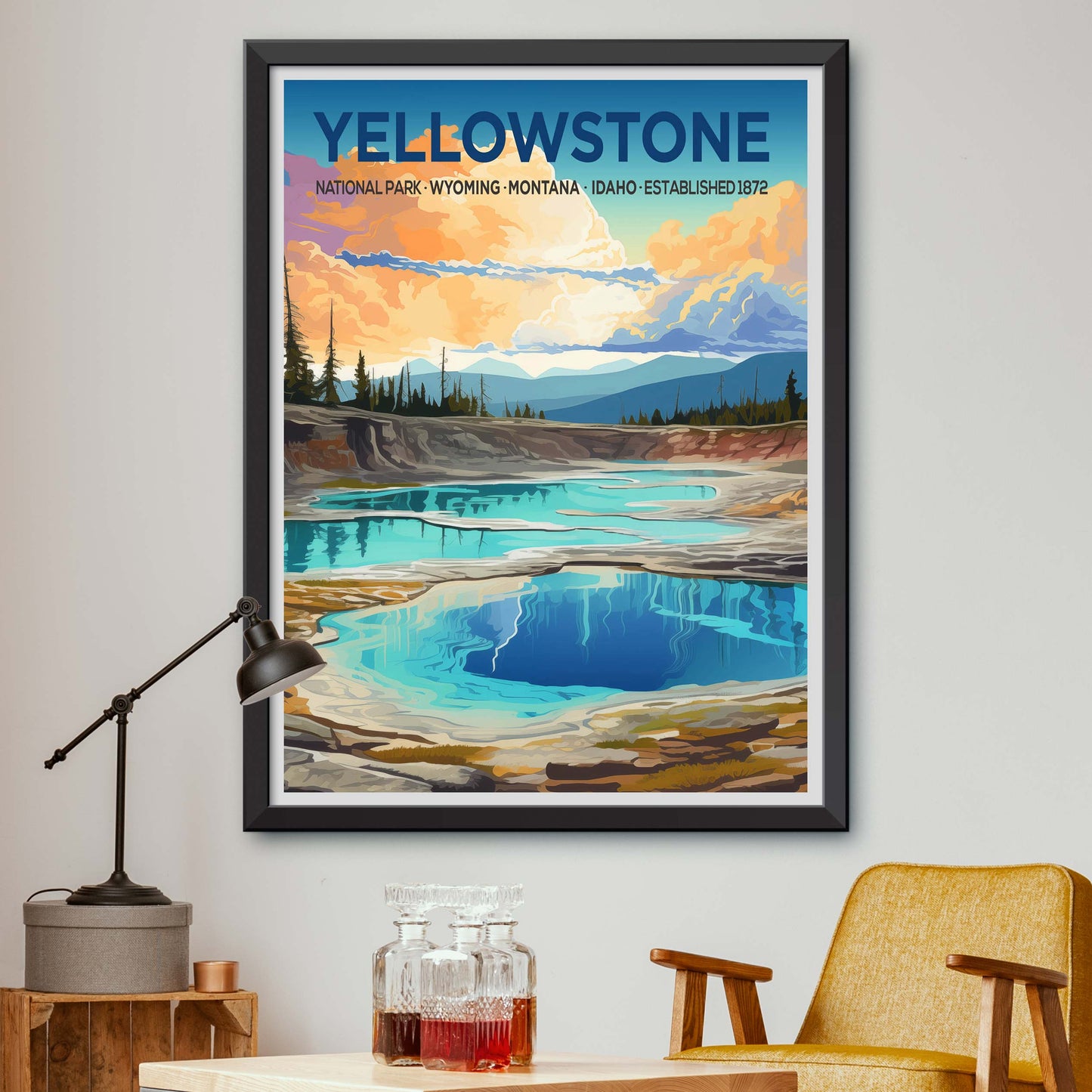 Yellowstone National Park, Yellowstone Buffalo, National Park Decor