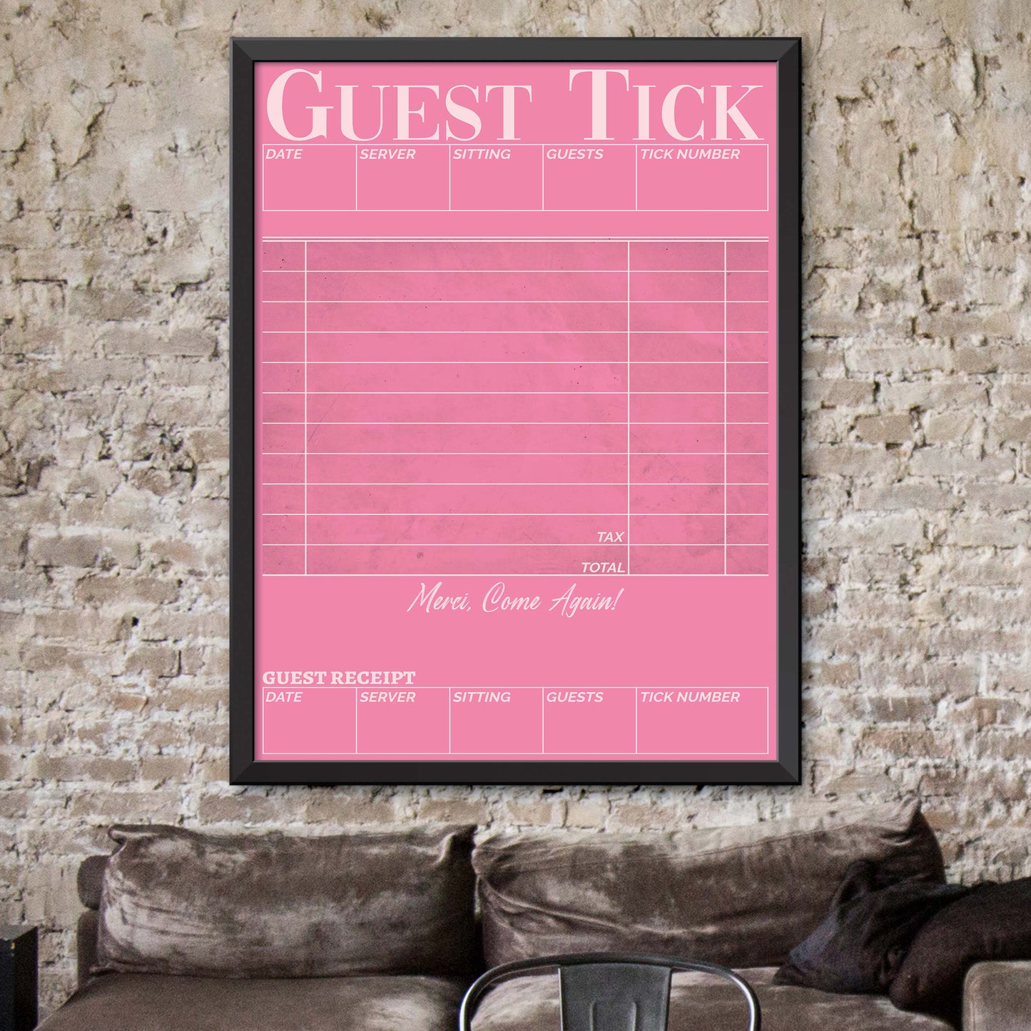 Guest Check Print