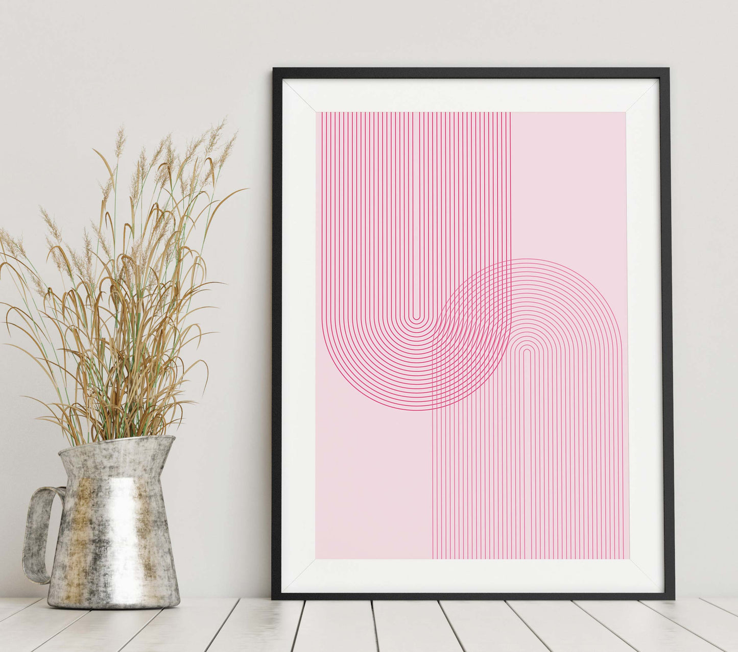Pink Mid Century Print