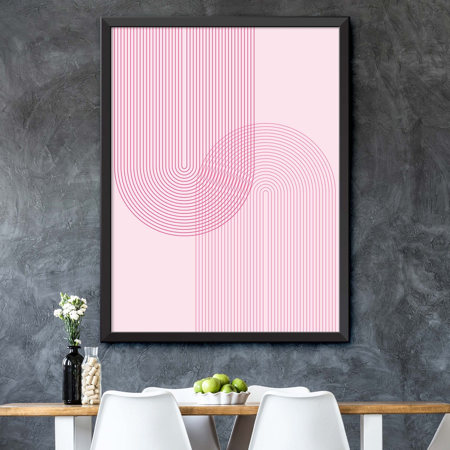 Pink Mid Century Print