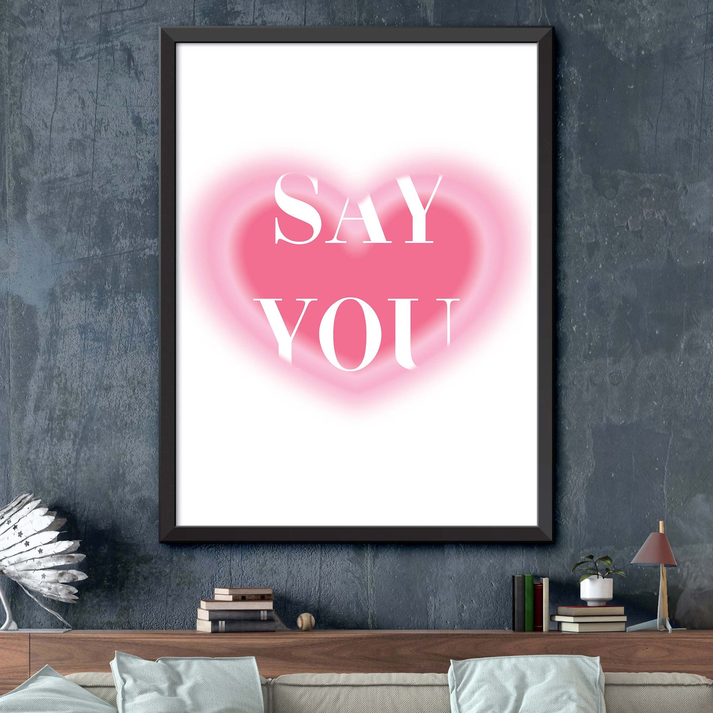 I Love You Print