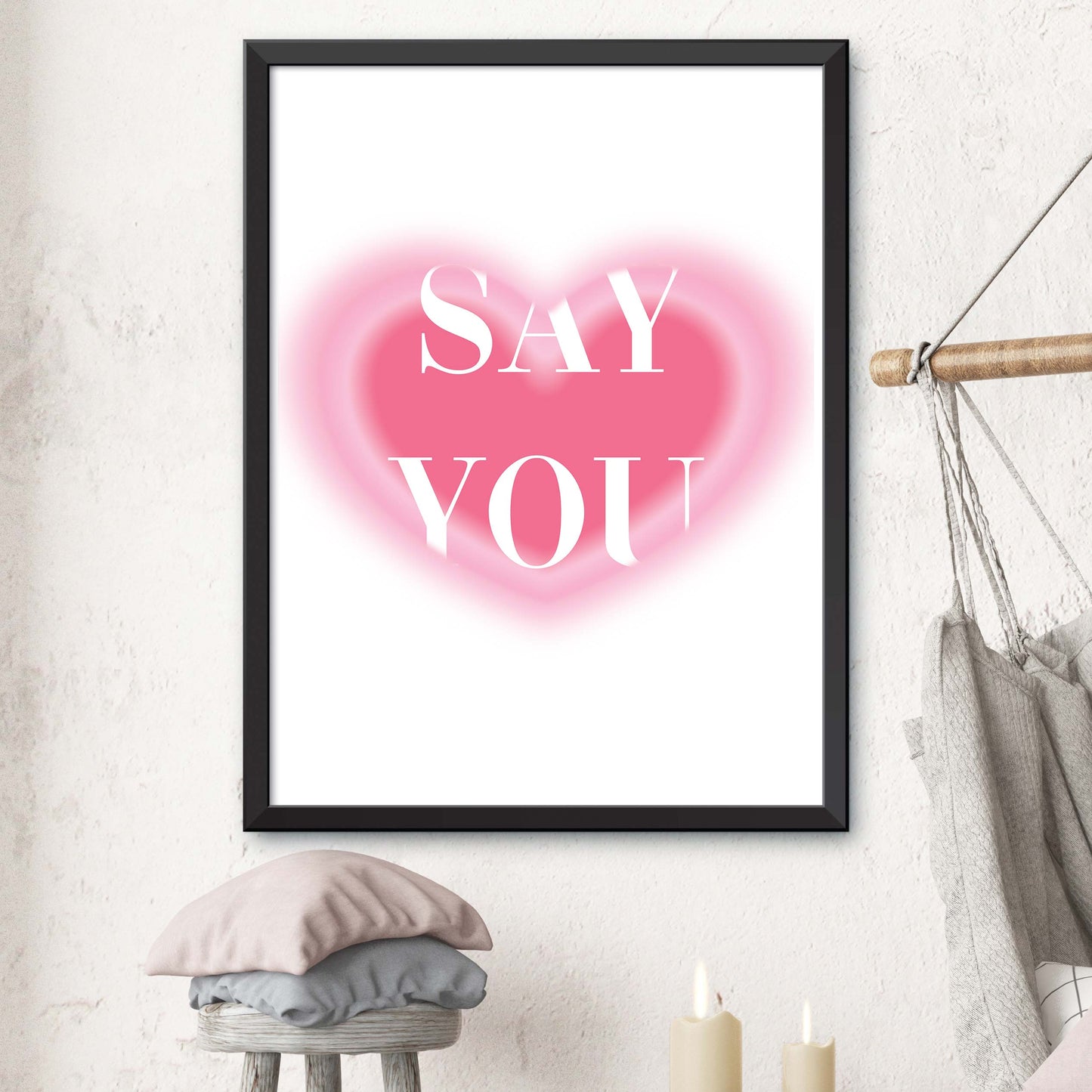 I Love You Print
