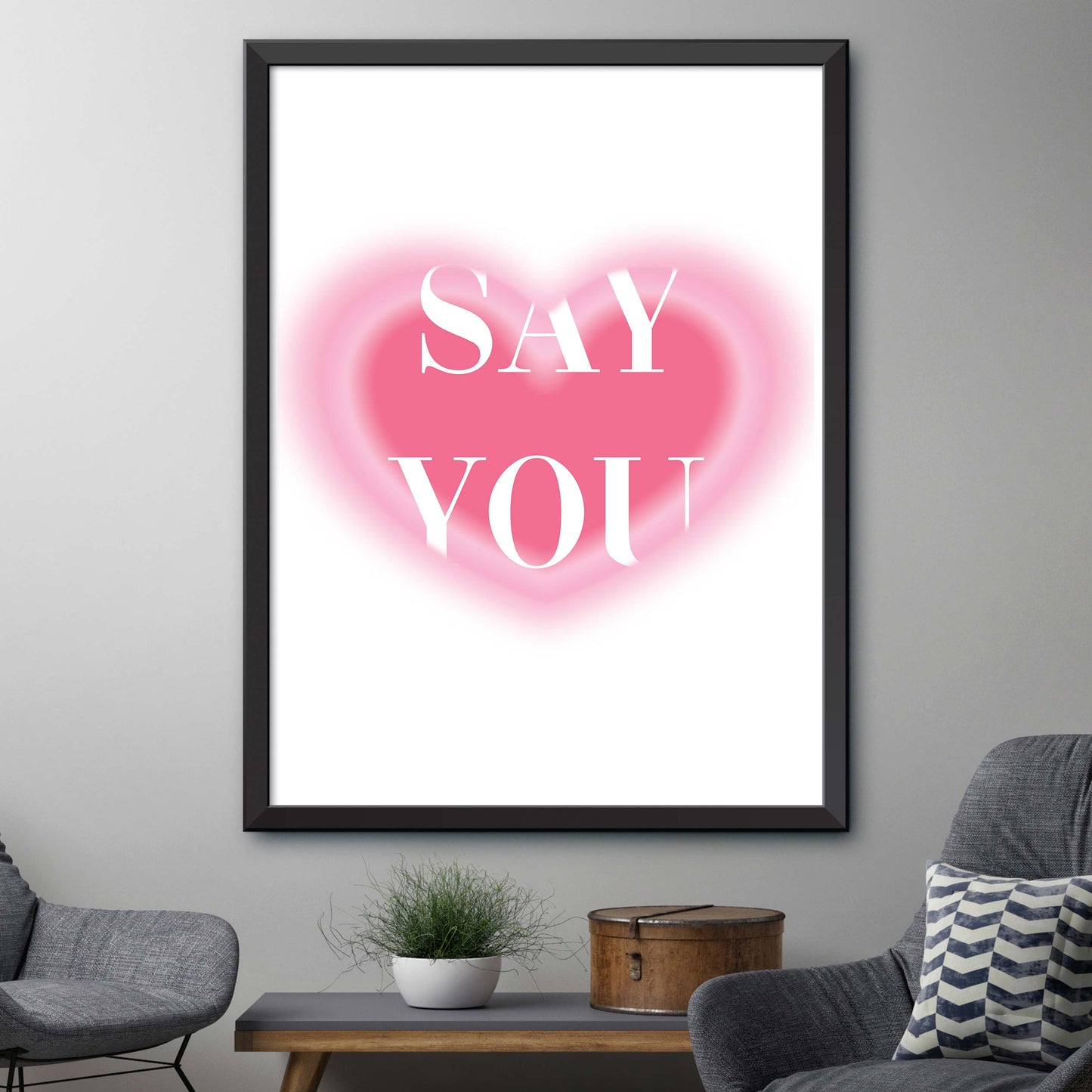 I Love You Print