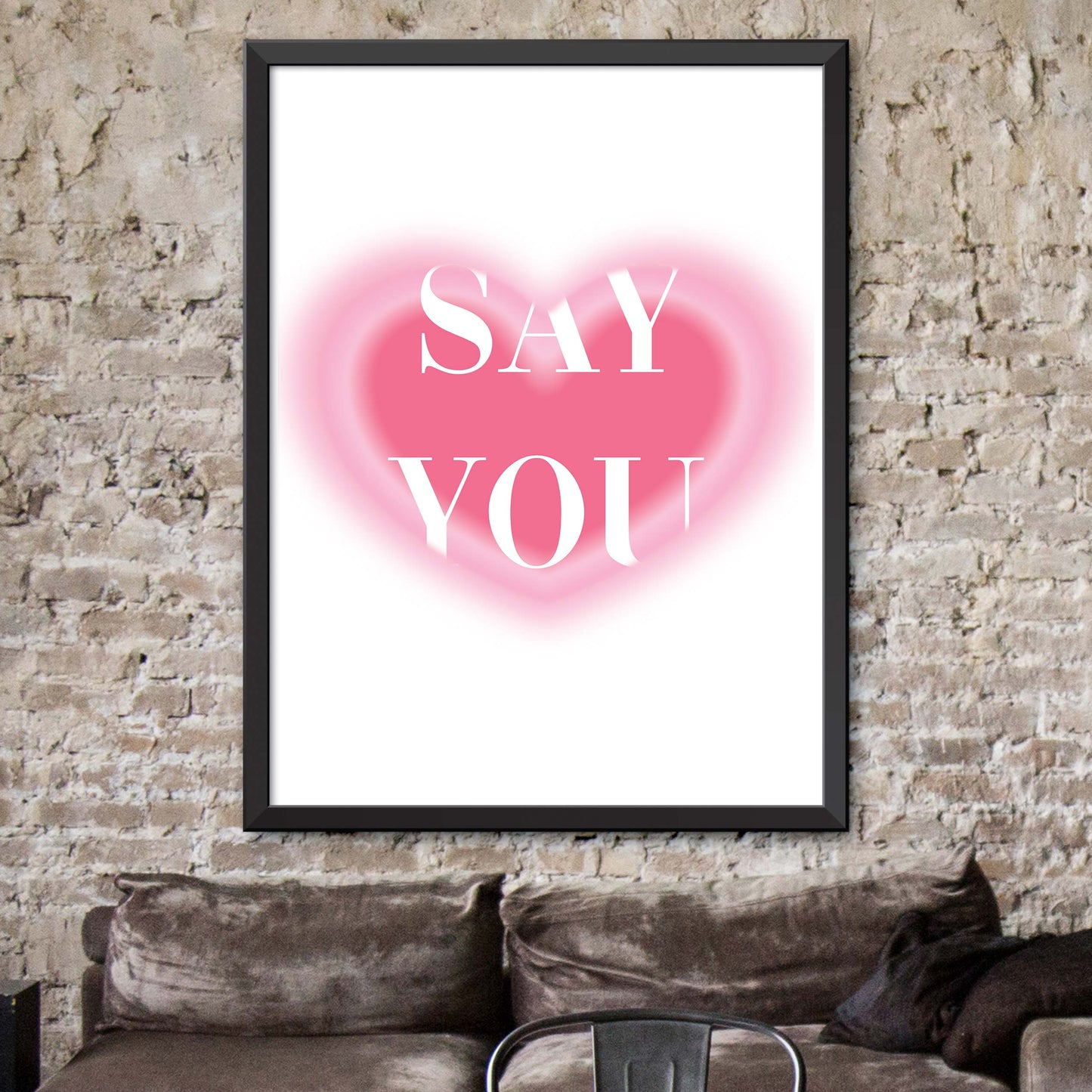 I Love You Print
