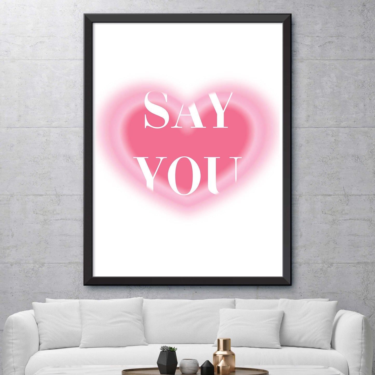 I Love You Print