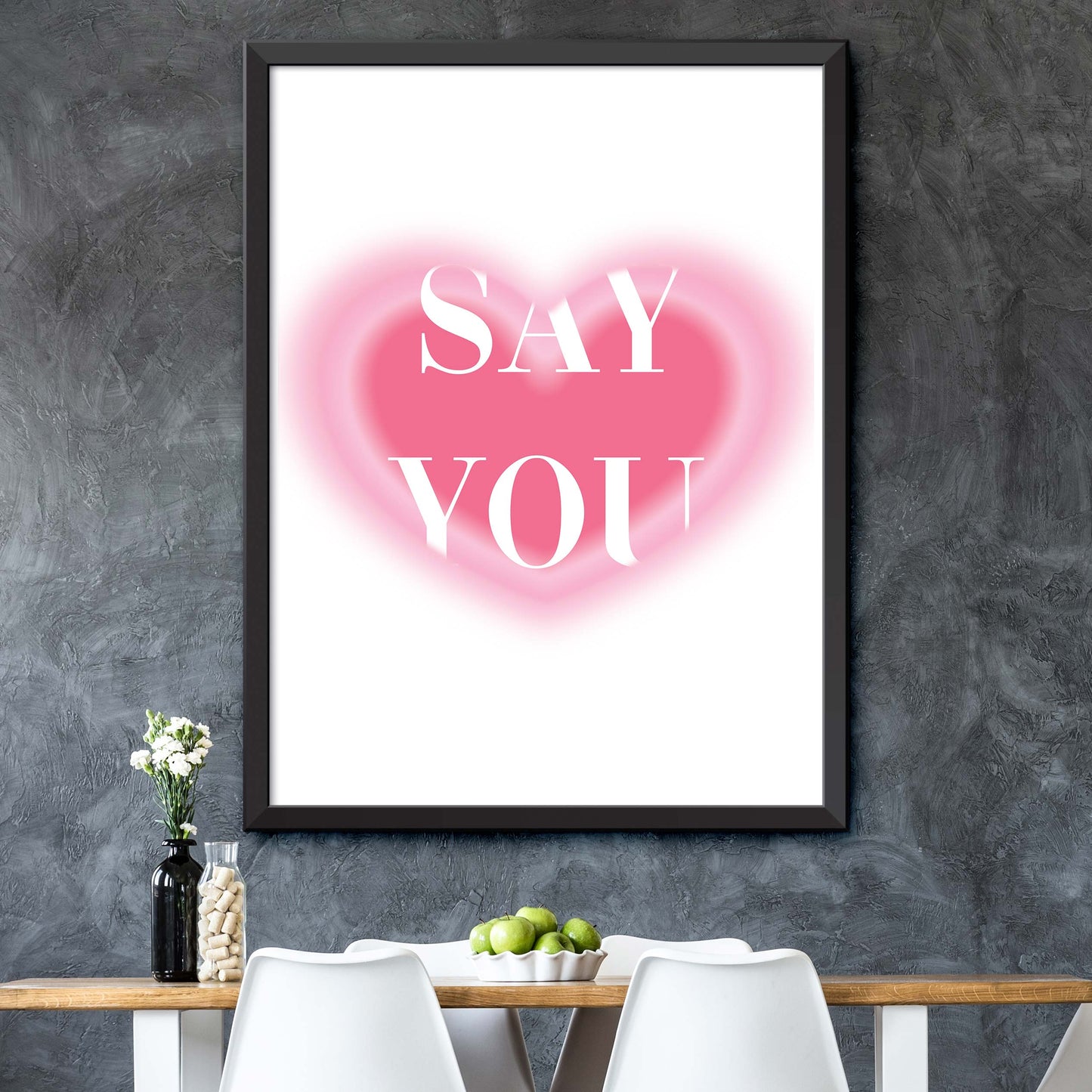 I Love You Print