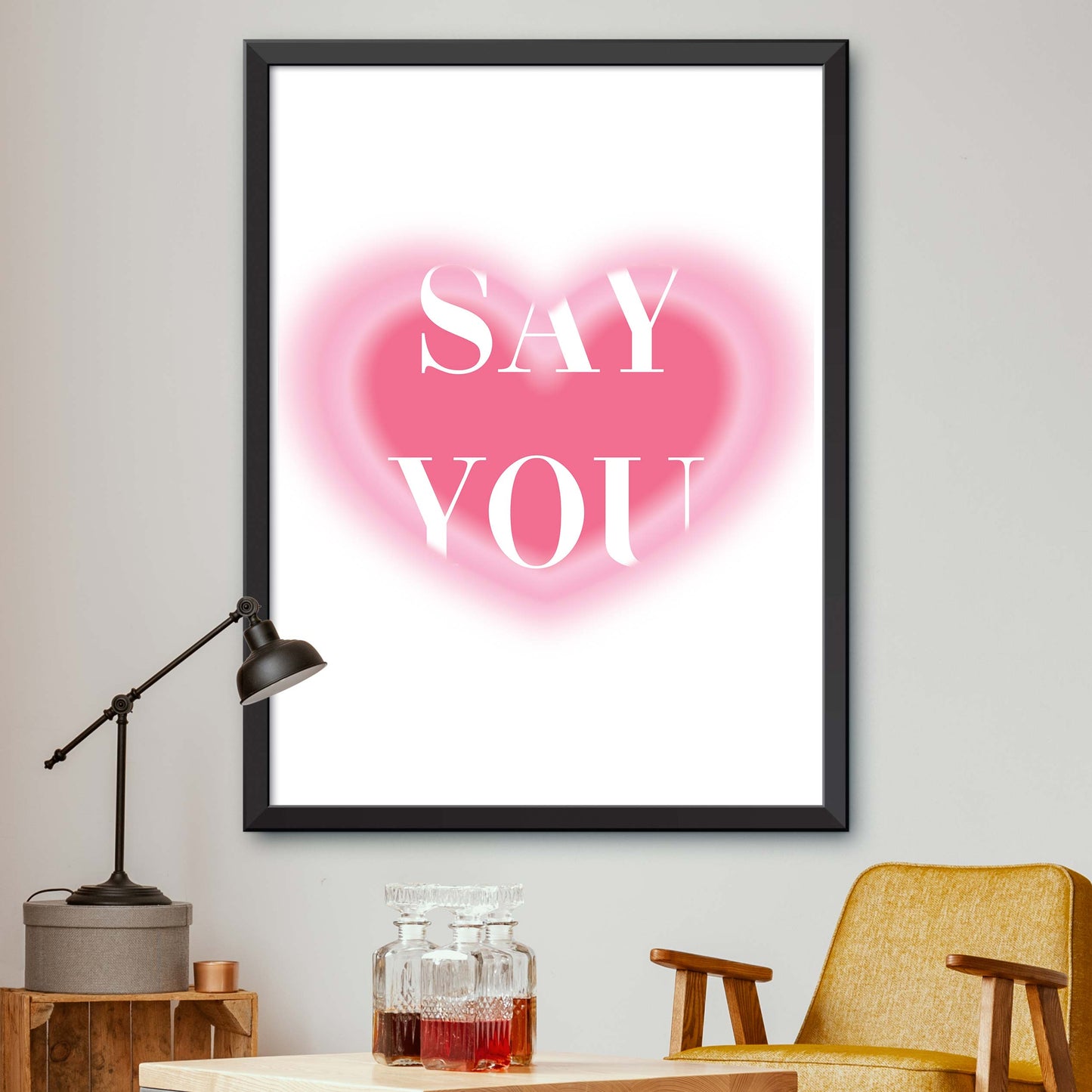 I Love You Print