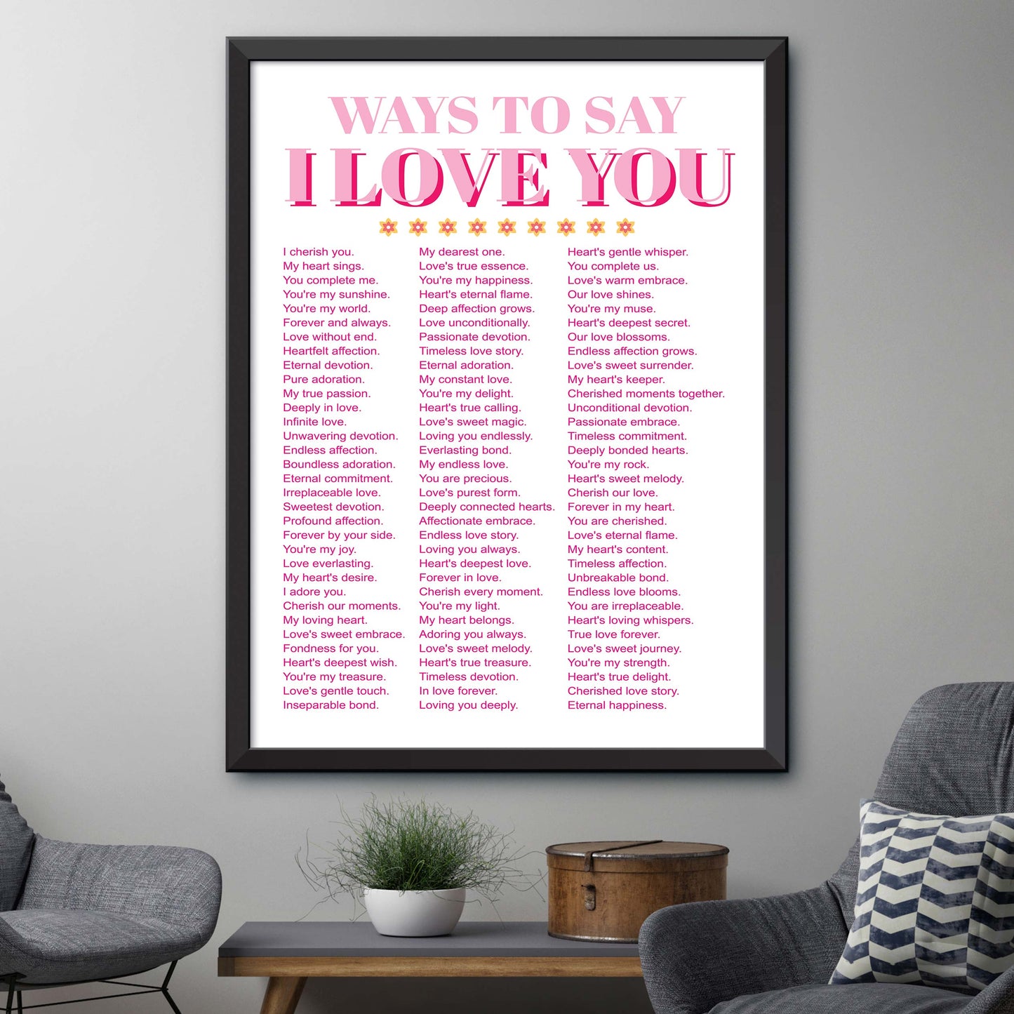 Ways To Say I Love You Poster