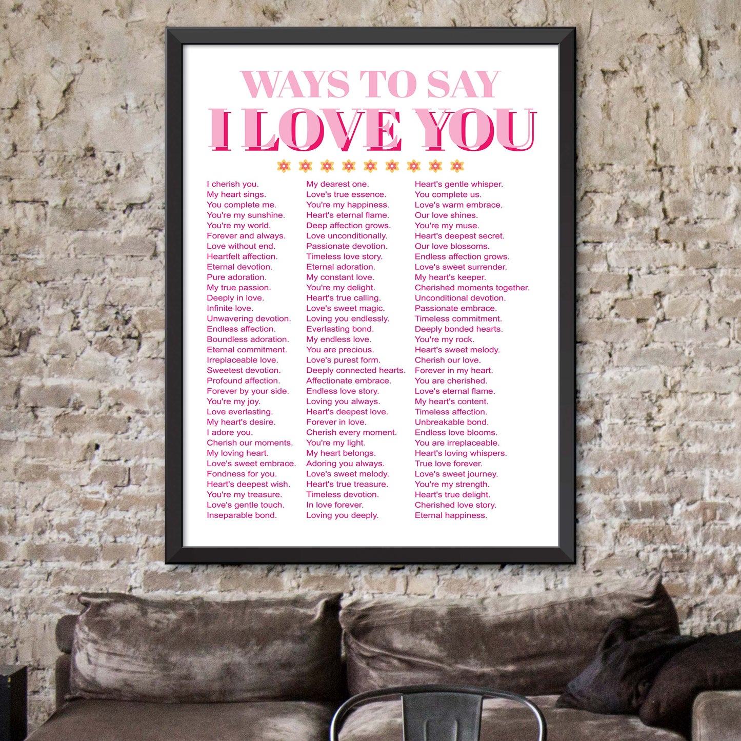 Ways To Say I Love You Poster