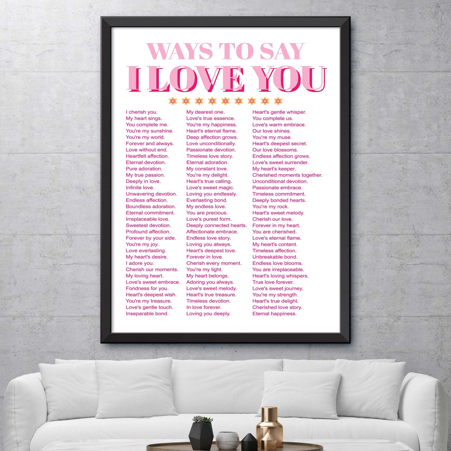 Ways To Say I Love You Poster