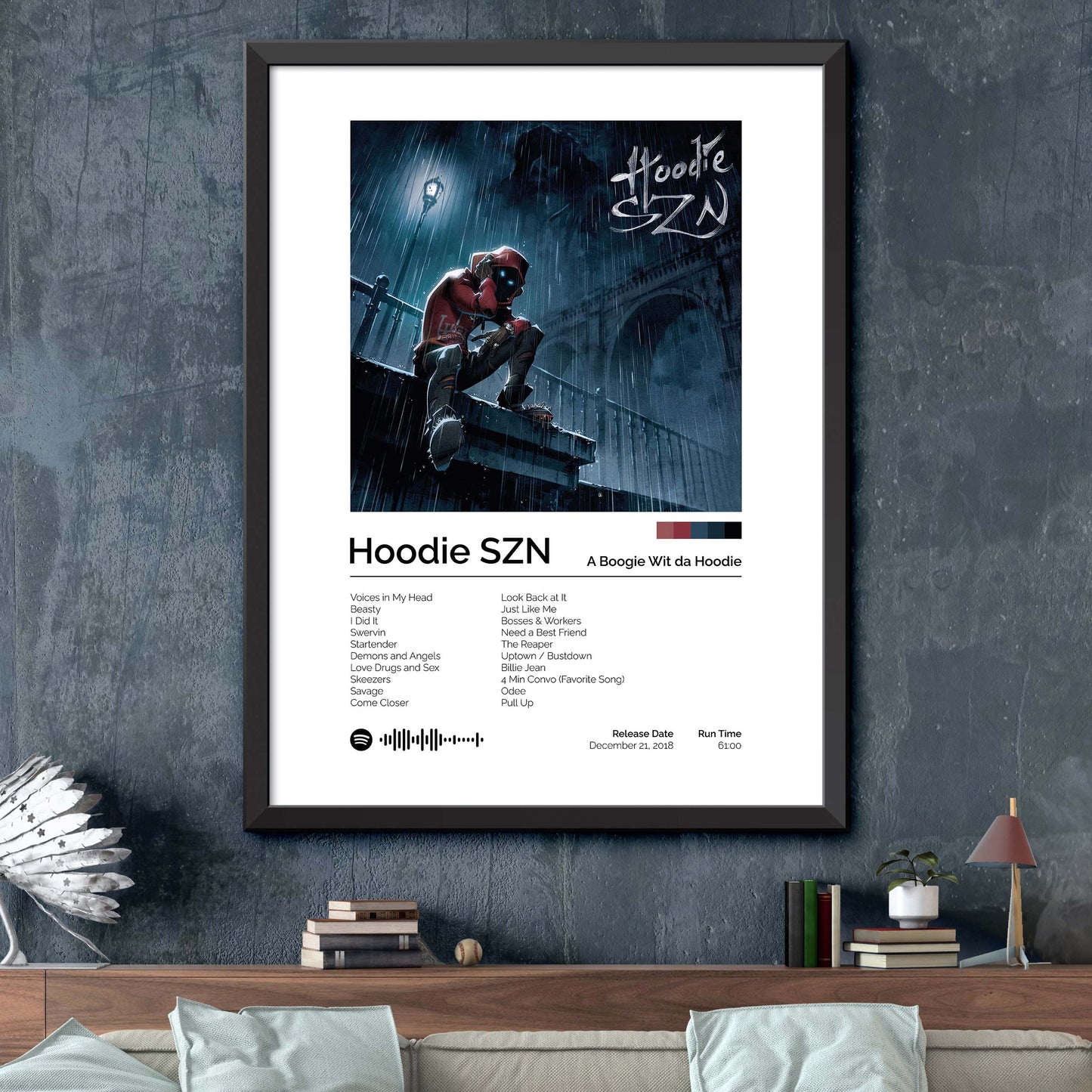 A Boogie wit da Hoodie - Hoodie SZN Album Cover Print