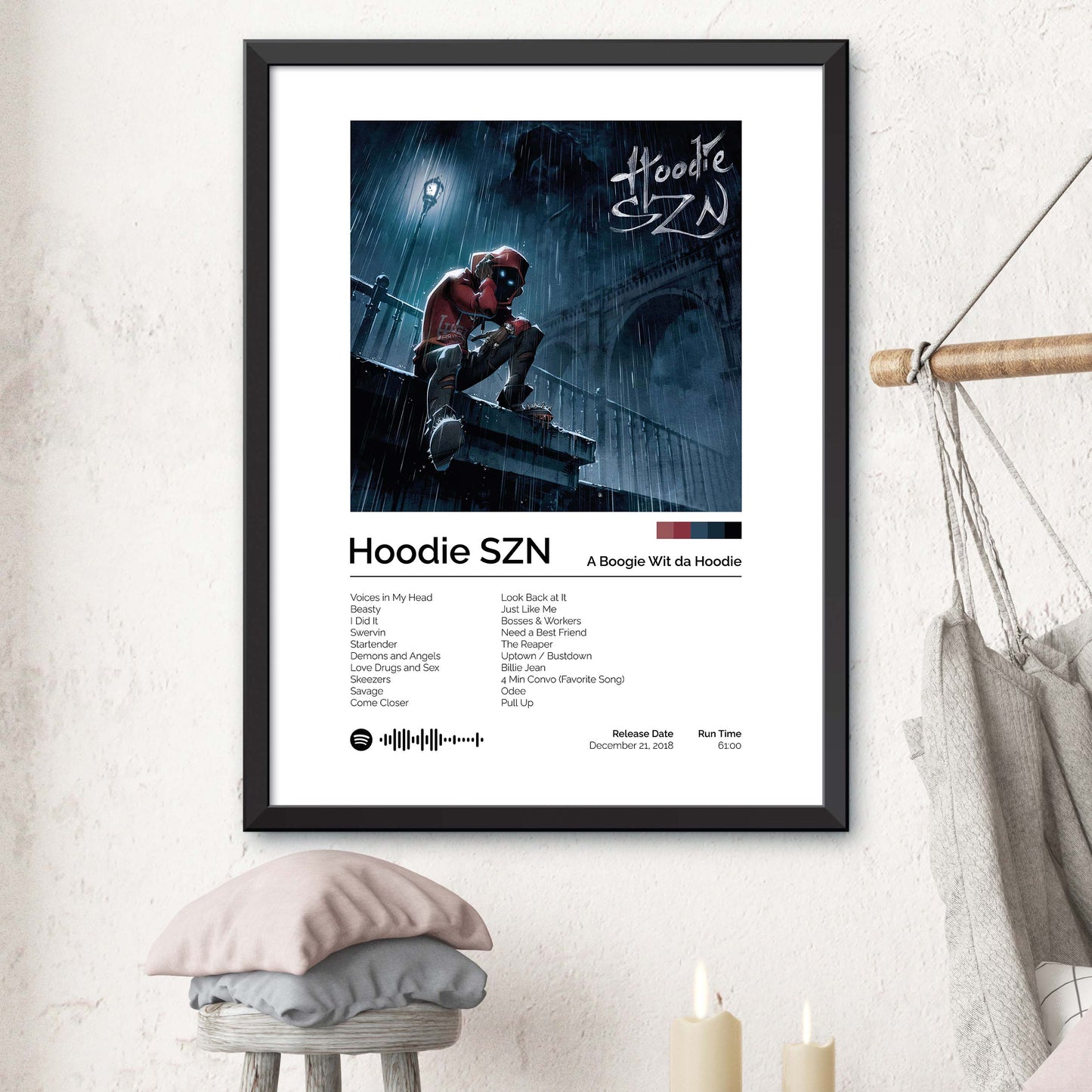 A Boogie wit da Hoodie - Hoodie SZN Album Cover Print