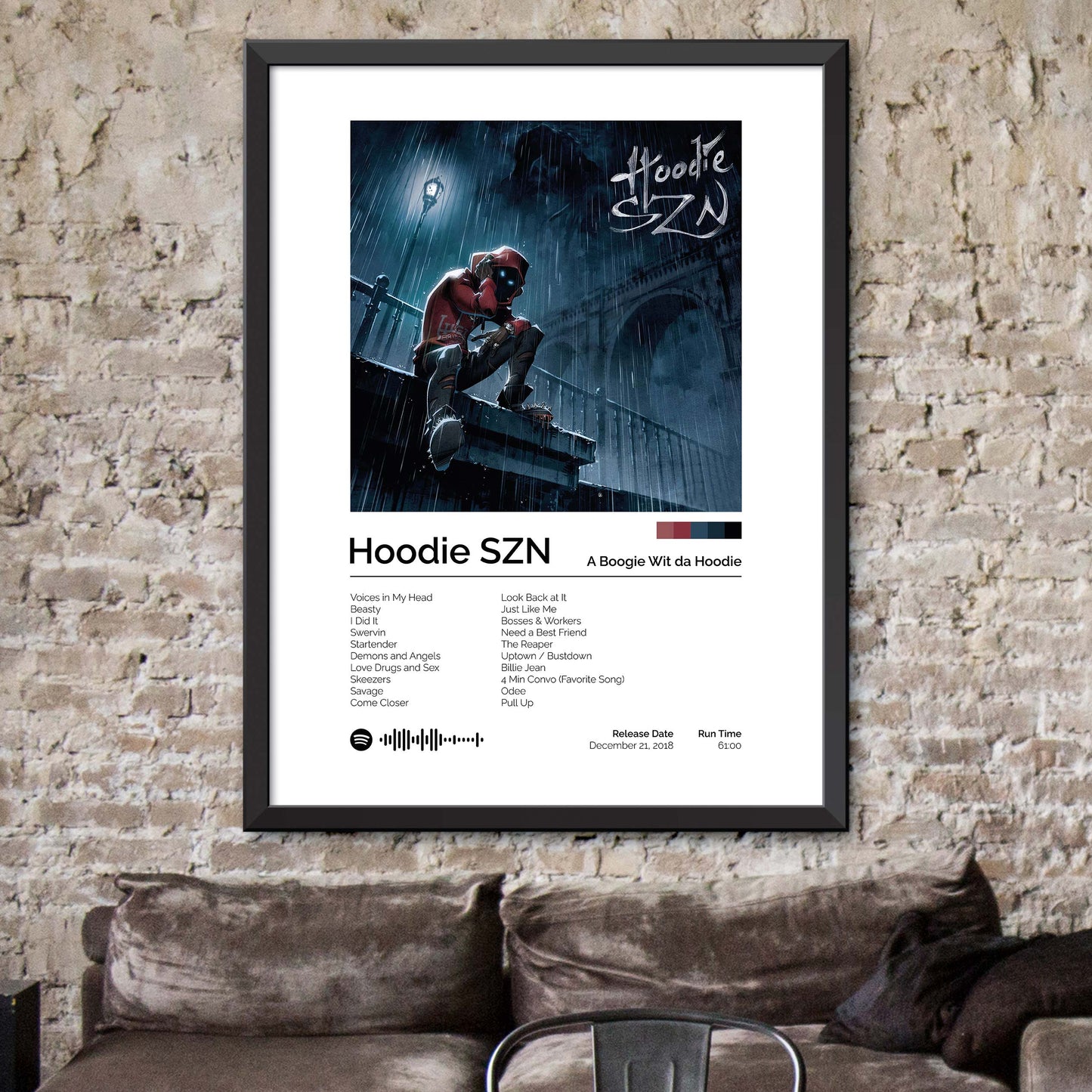 A Boogie wit da Hoodie - Hoodie SZN Album Cover Print