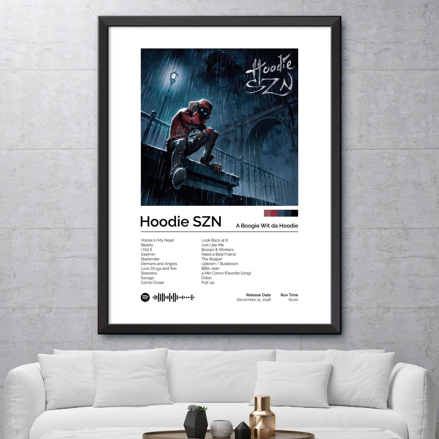 A Boogie wit da Hoodie - Hoodie SZN Album Cover Print