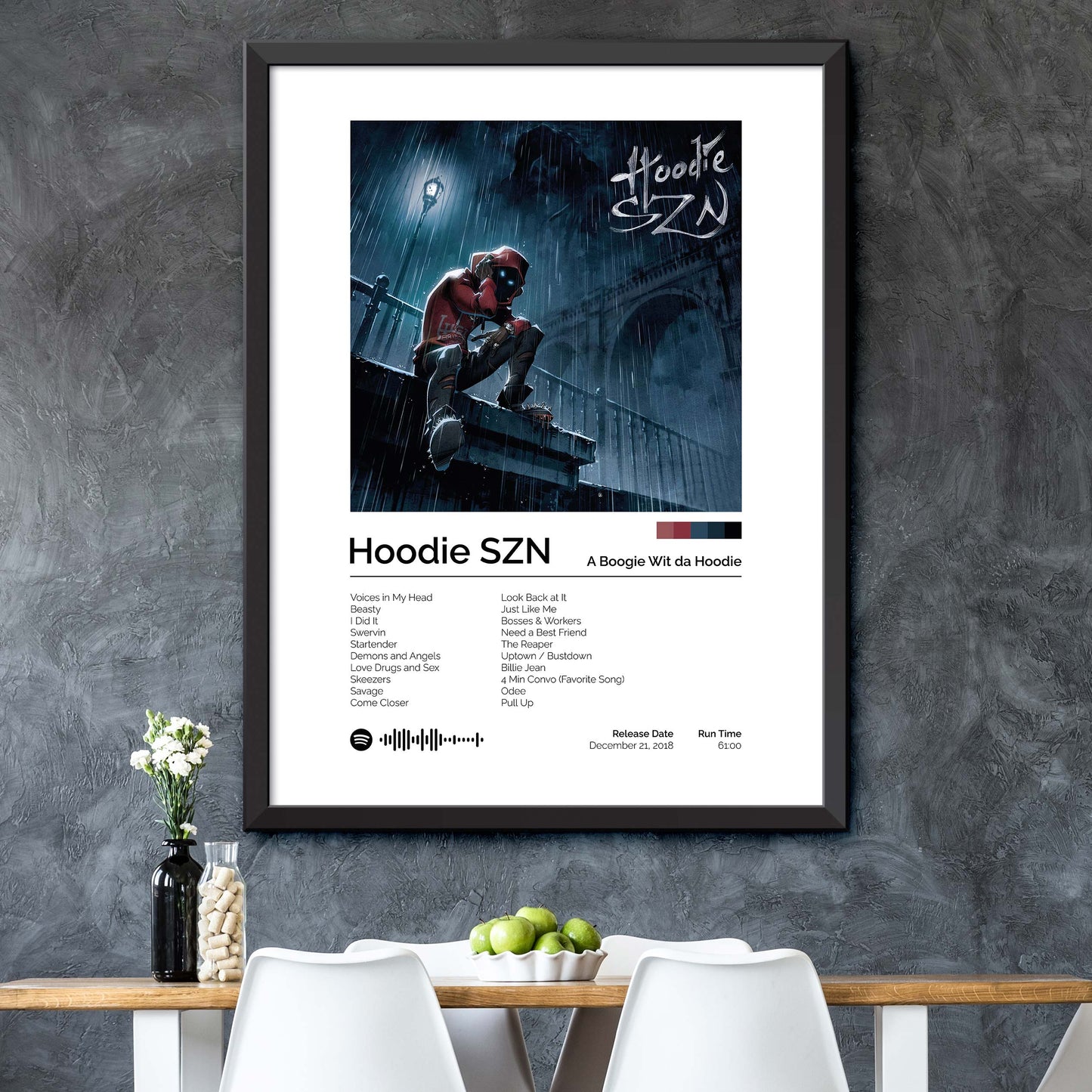 A Boogie wit da Hoodie - Hoodie SZN Album Cover Print