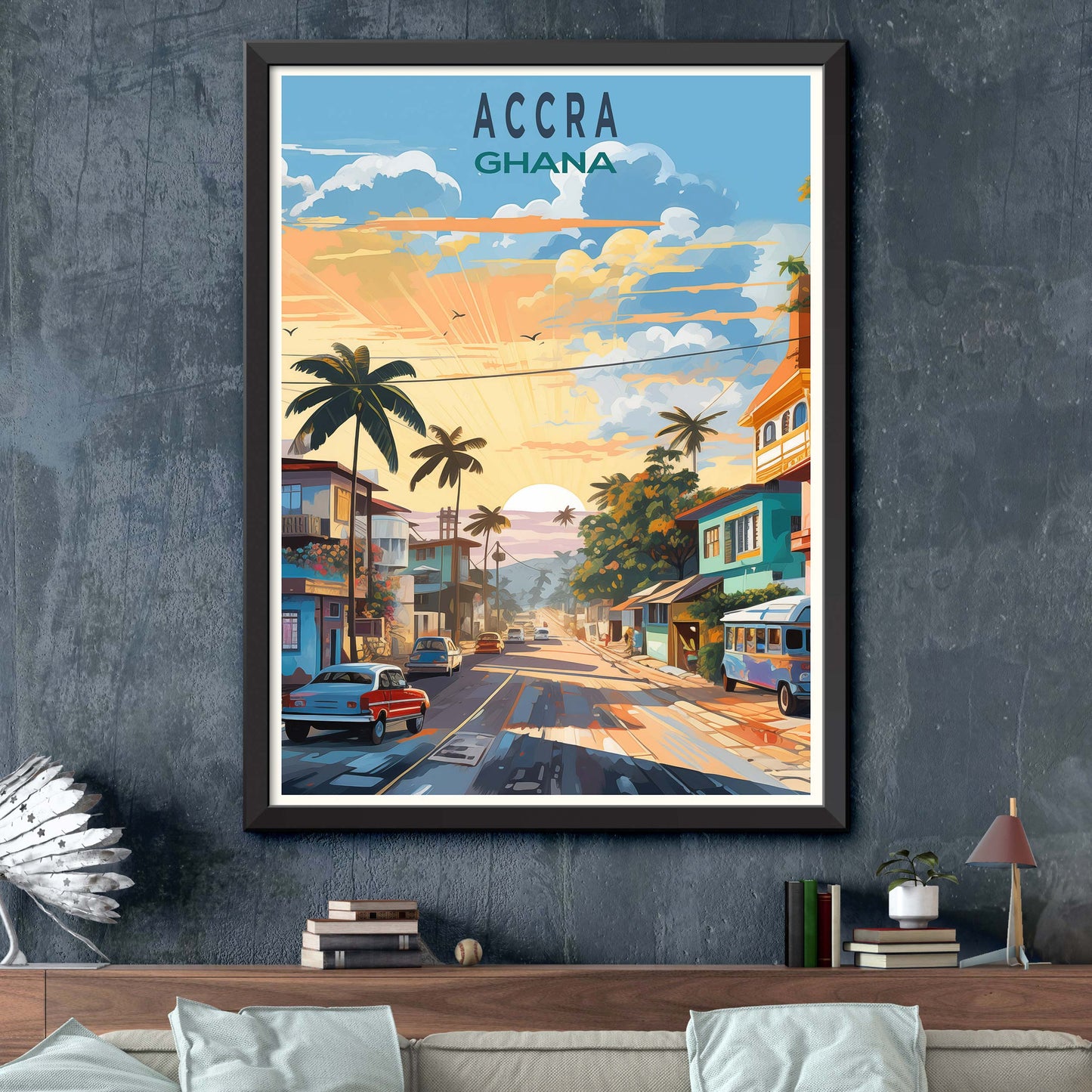 Ghana Travel Print | Ghana Travel Poster | Ghana Poster | Accra Print