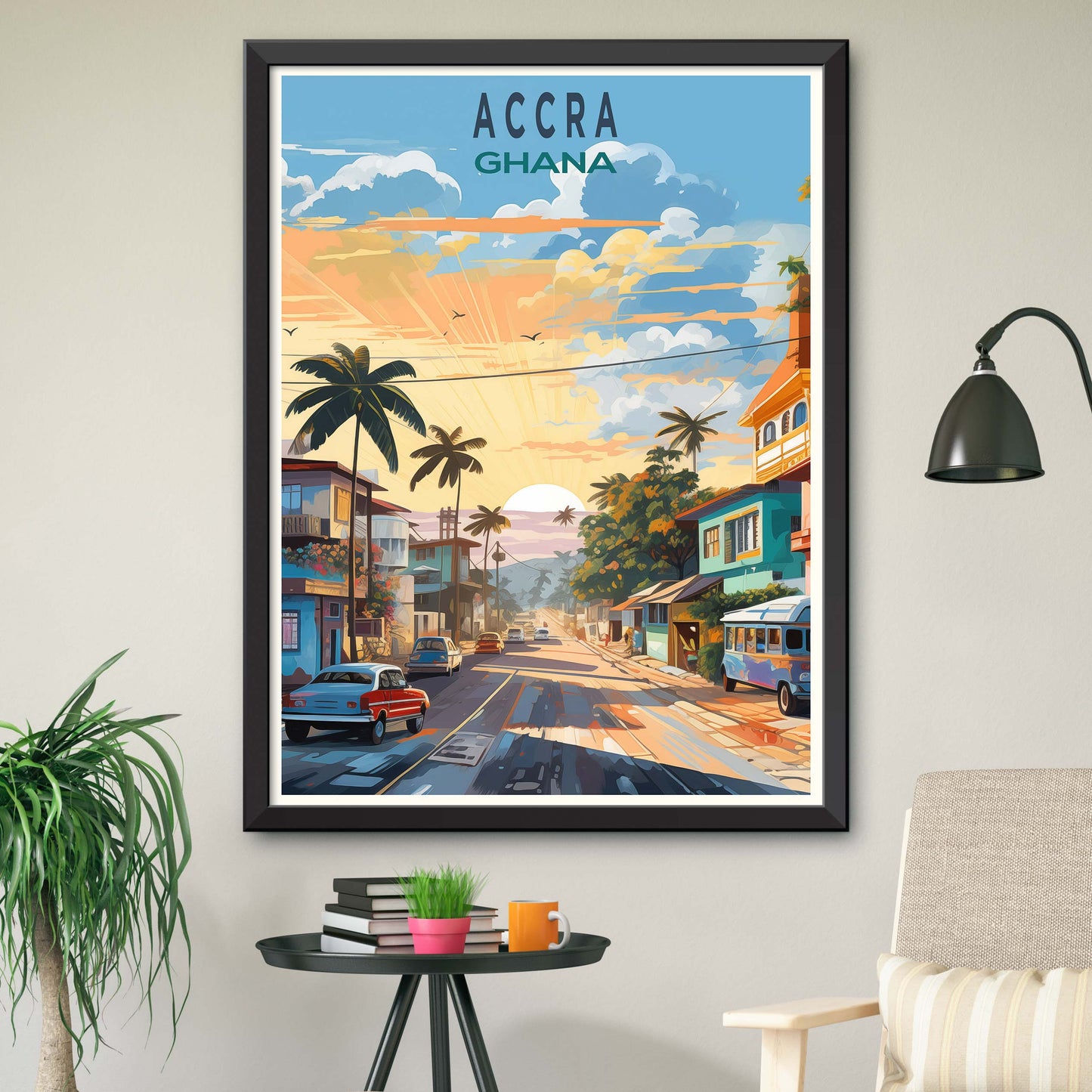 Ghana Travel Print | Ghana Travel Poster | Ghana Poster | Accra Print