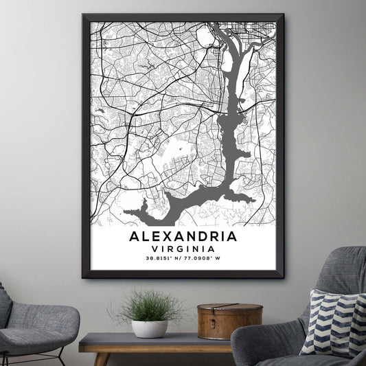 Alexandria, Virginia Map Print