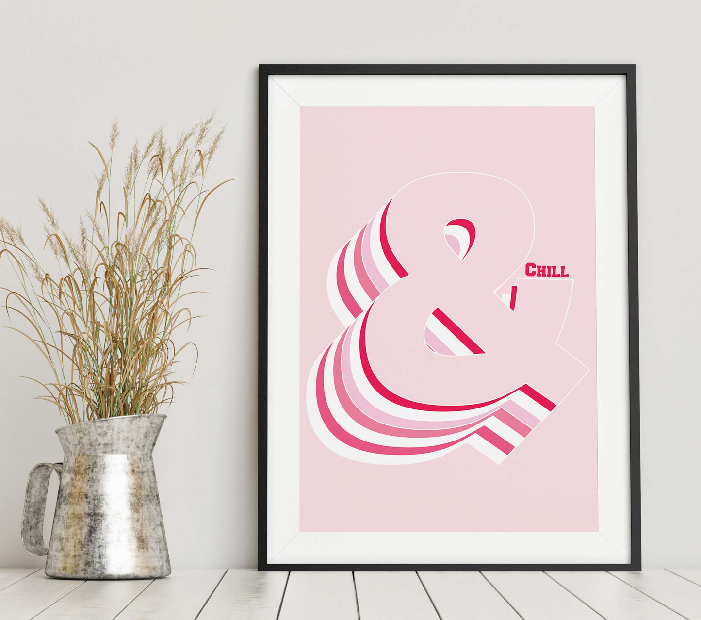 Pink Ampersand Print