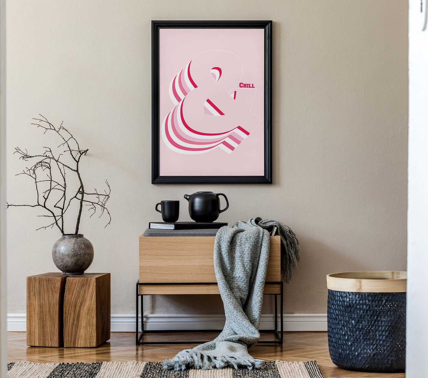 Pink Ampersand Print