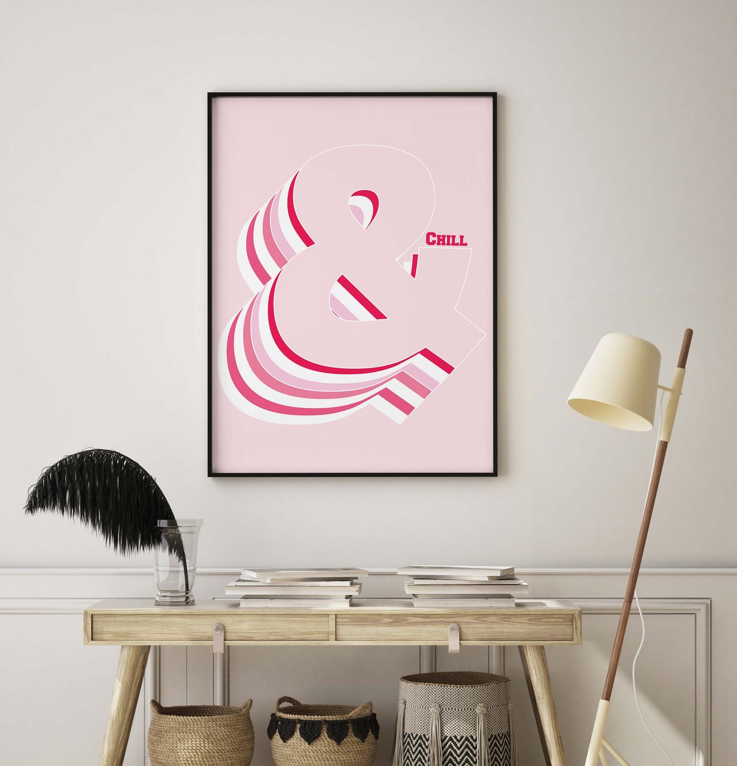 Pink Ampersand Print