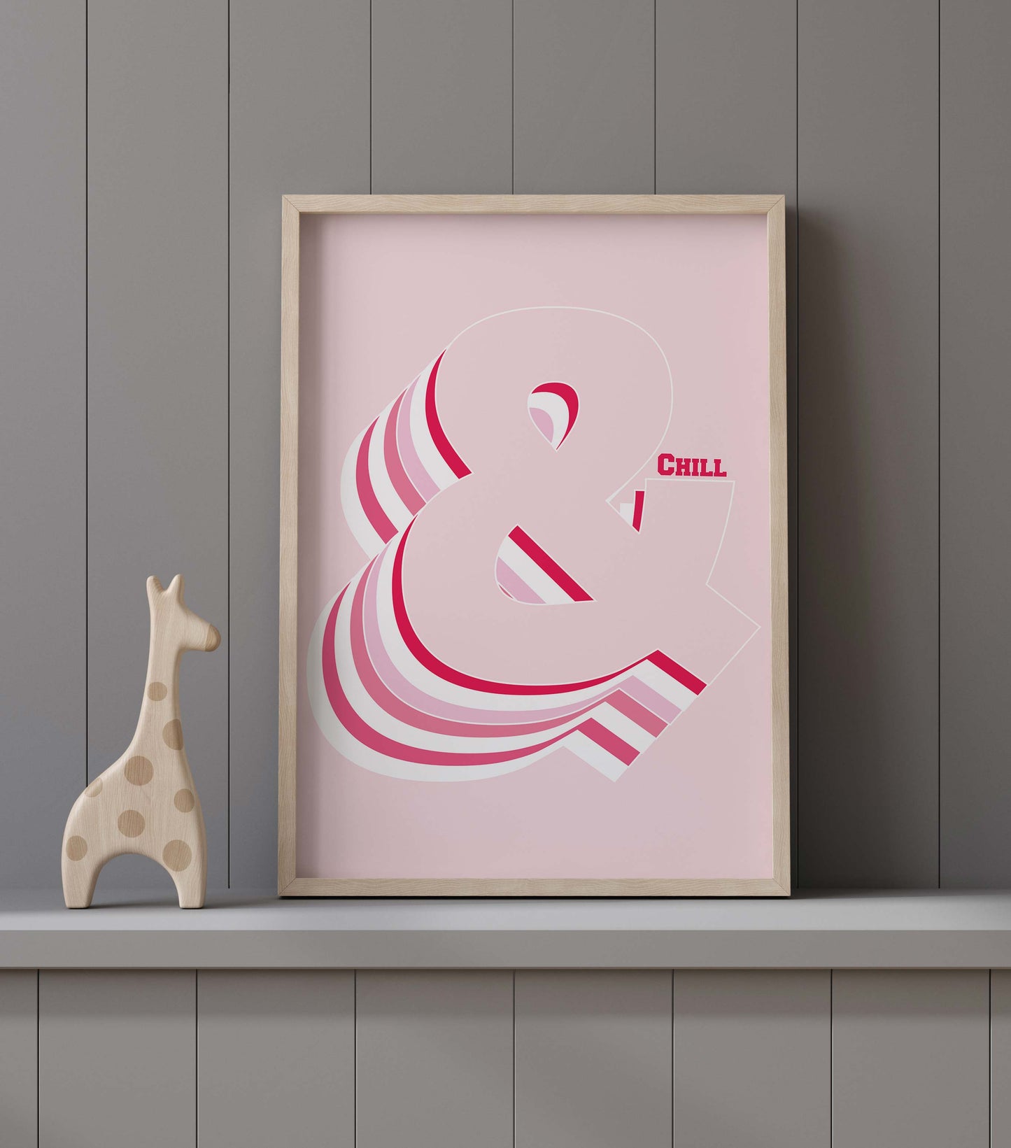 Pink Ampersand Print