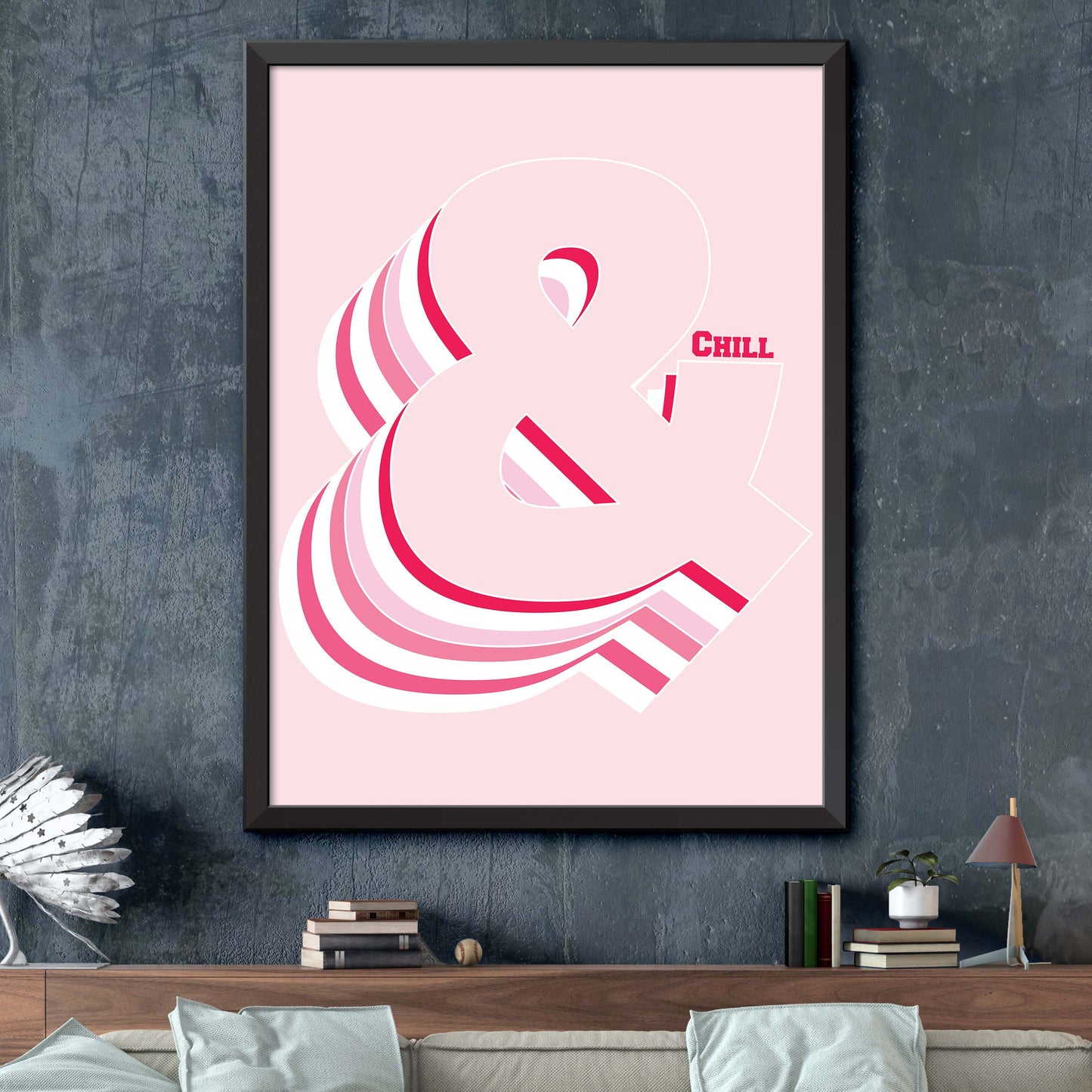 Pink Ampersand Print