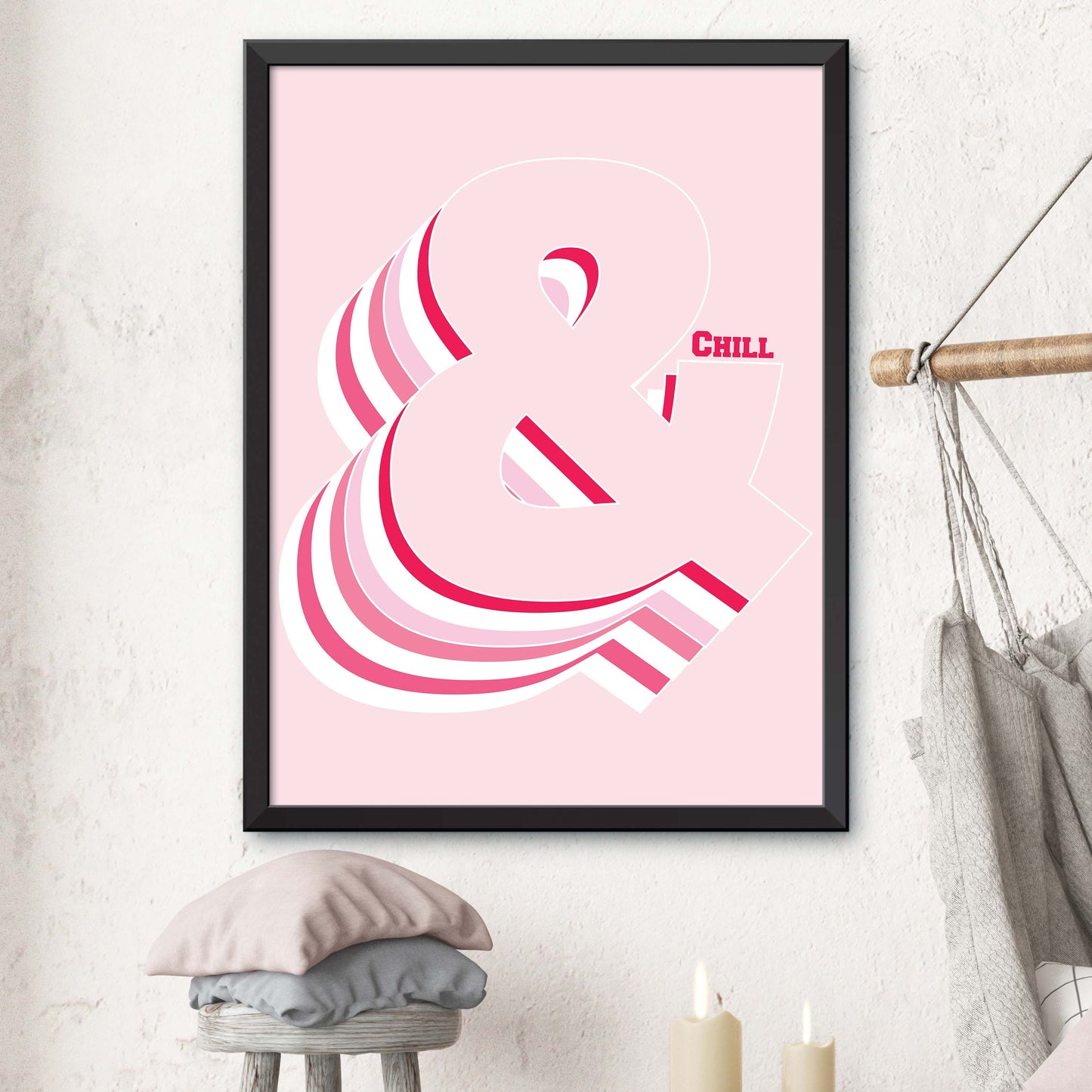 Pink Ampersand Print