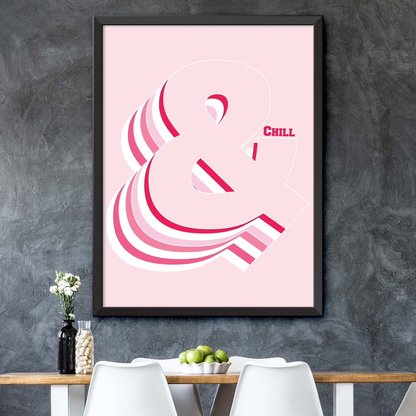 Pink Ampersand Print