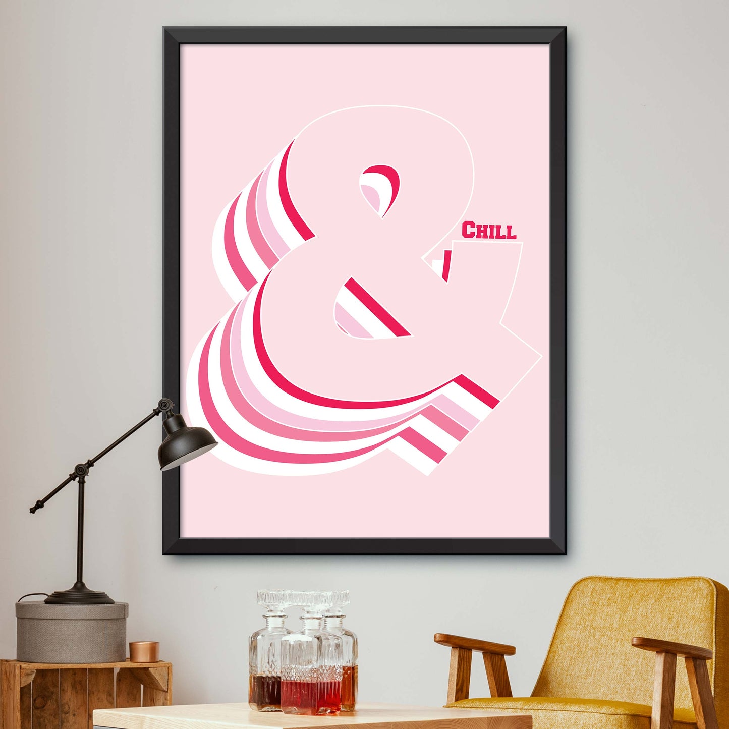 Pink Ampersand Print