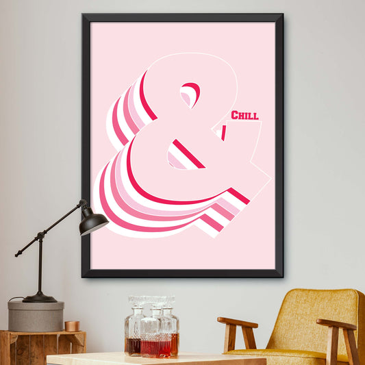 Pink Ampersand Print