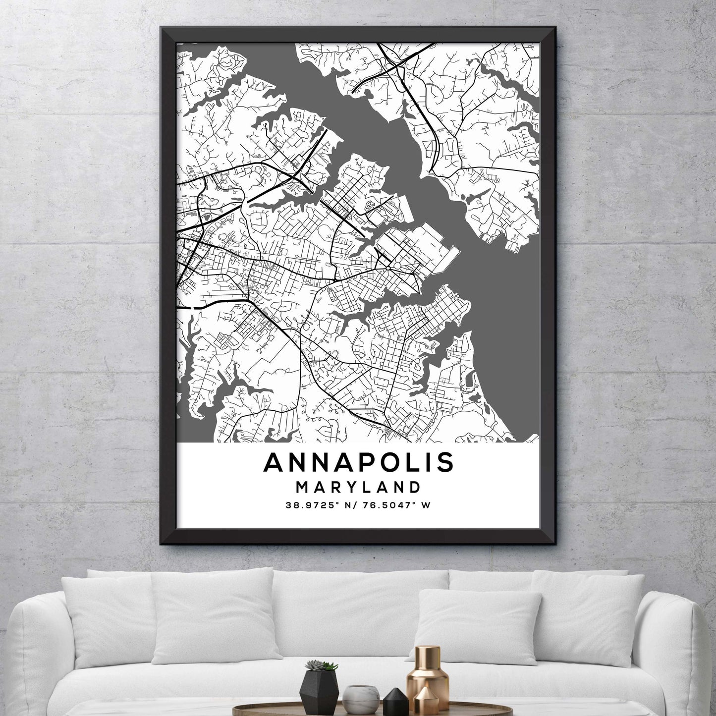 Annapolis,Maryland Map Print